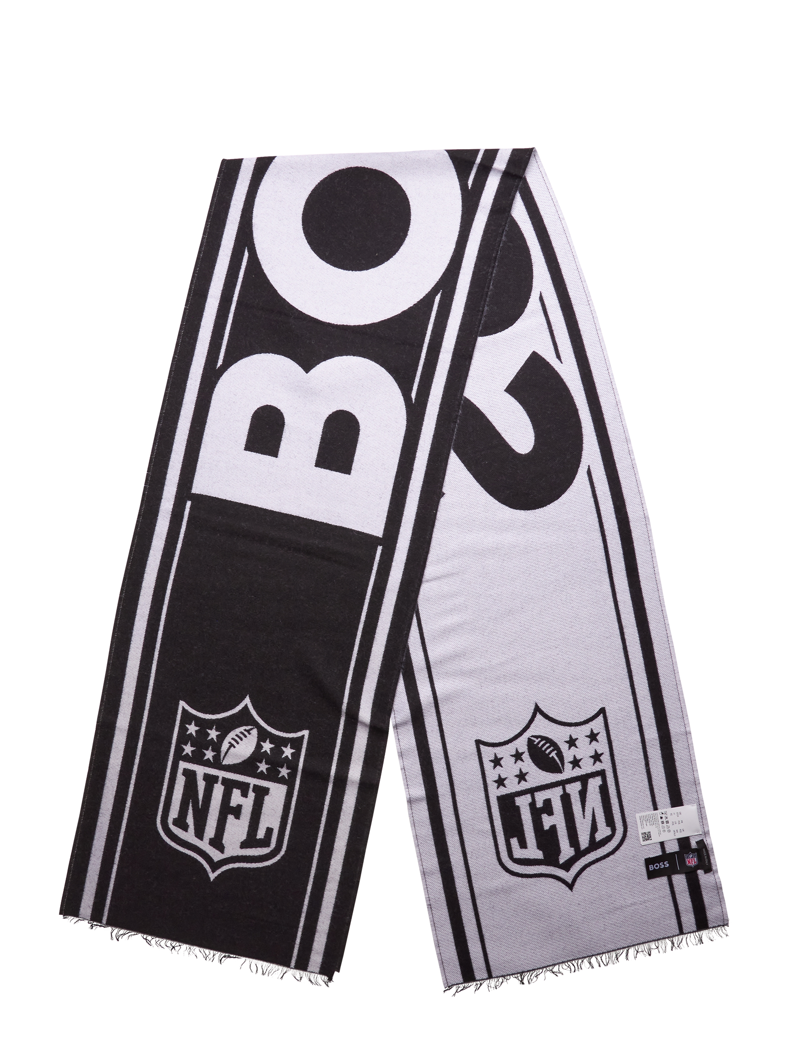 BOSS Quillan_32*190_NFL - Tørklæder - BLACK / black