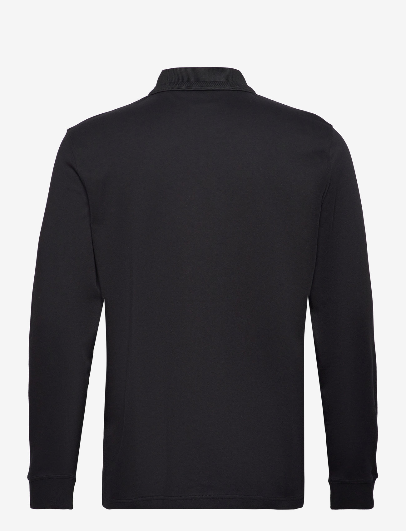 BOSS - Pe_interlock_long - langærmede poloer - black - 1