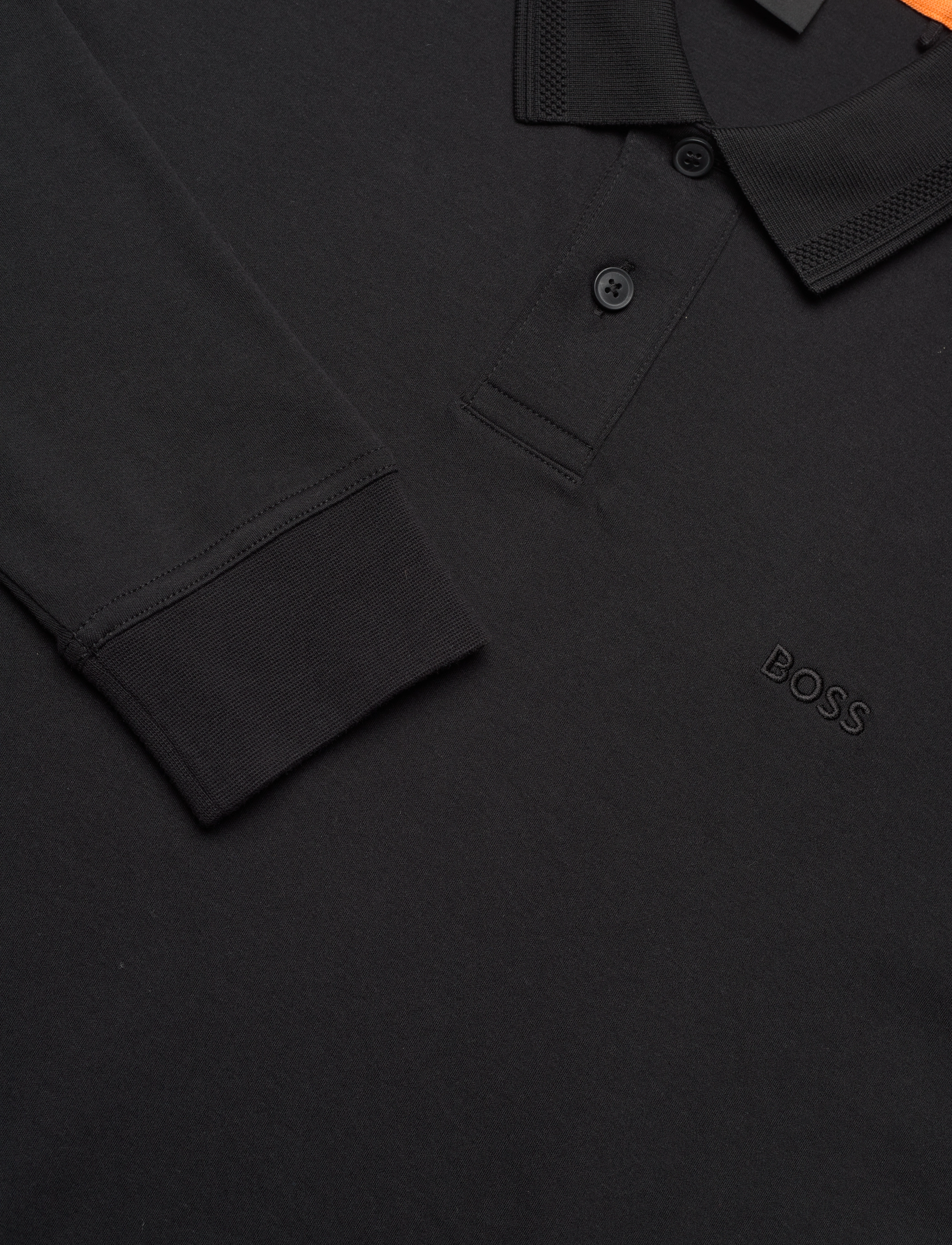 BOSS - Pe_interlock_long - langärmelig - black - 2