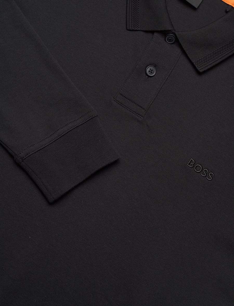 BOSS - Pe_interlock_long - langärmelig - black - 2