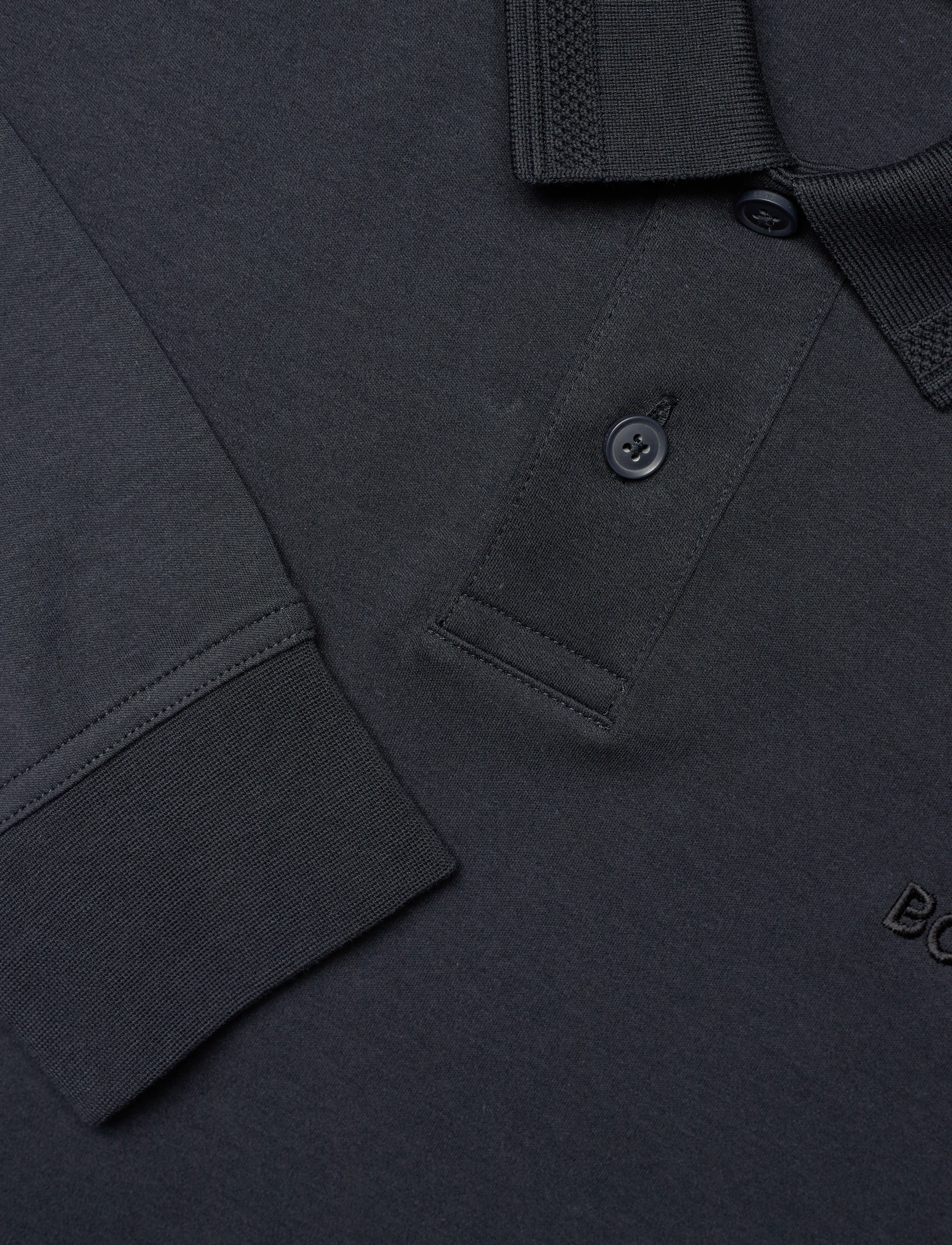 BOSS - Pe_interlock_long - pikkade varrukatega polod - dark blue - 2