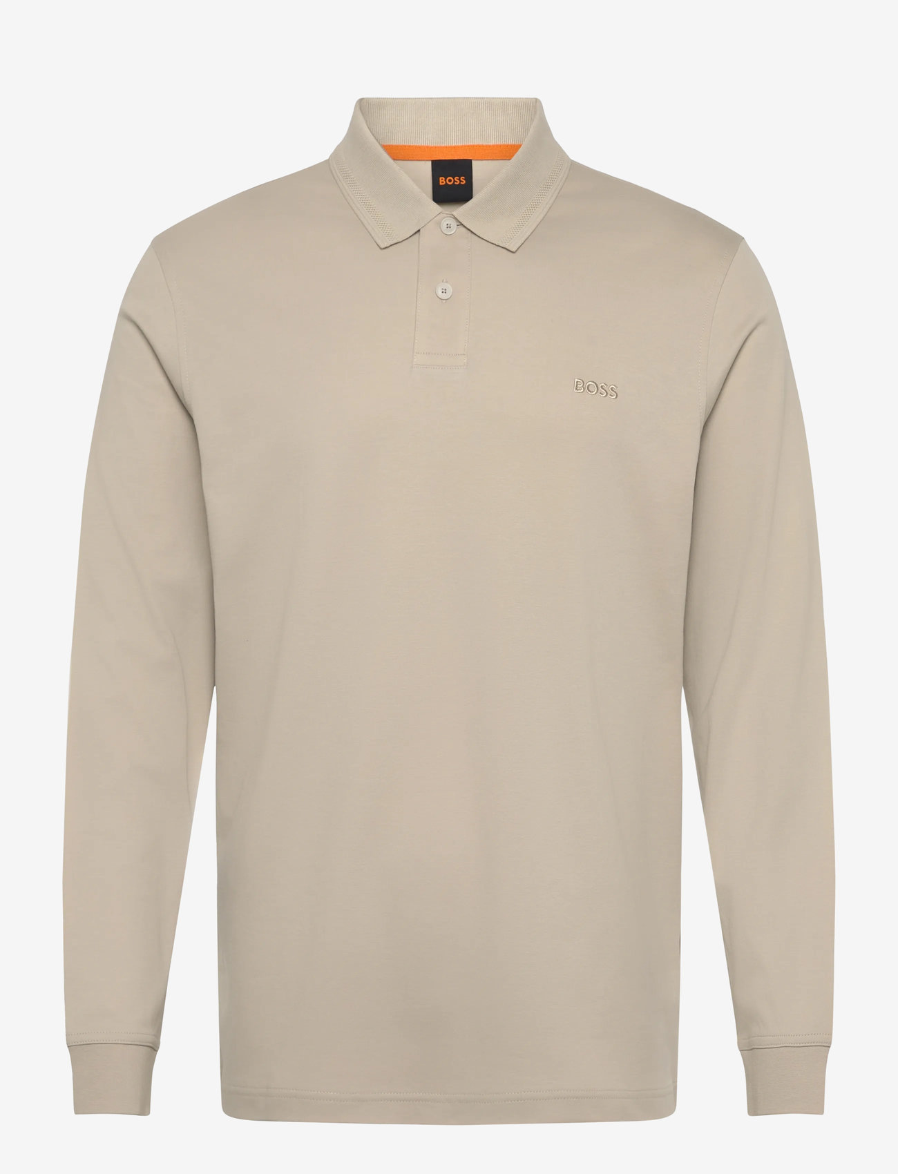 BOSS - Pe_interlock_long - pikkade varrukatega polod - light beige - 0