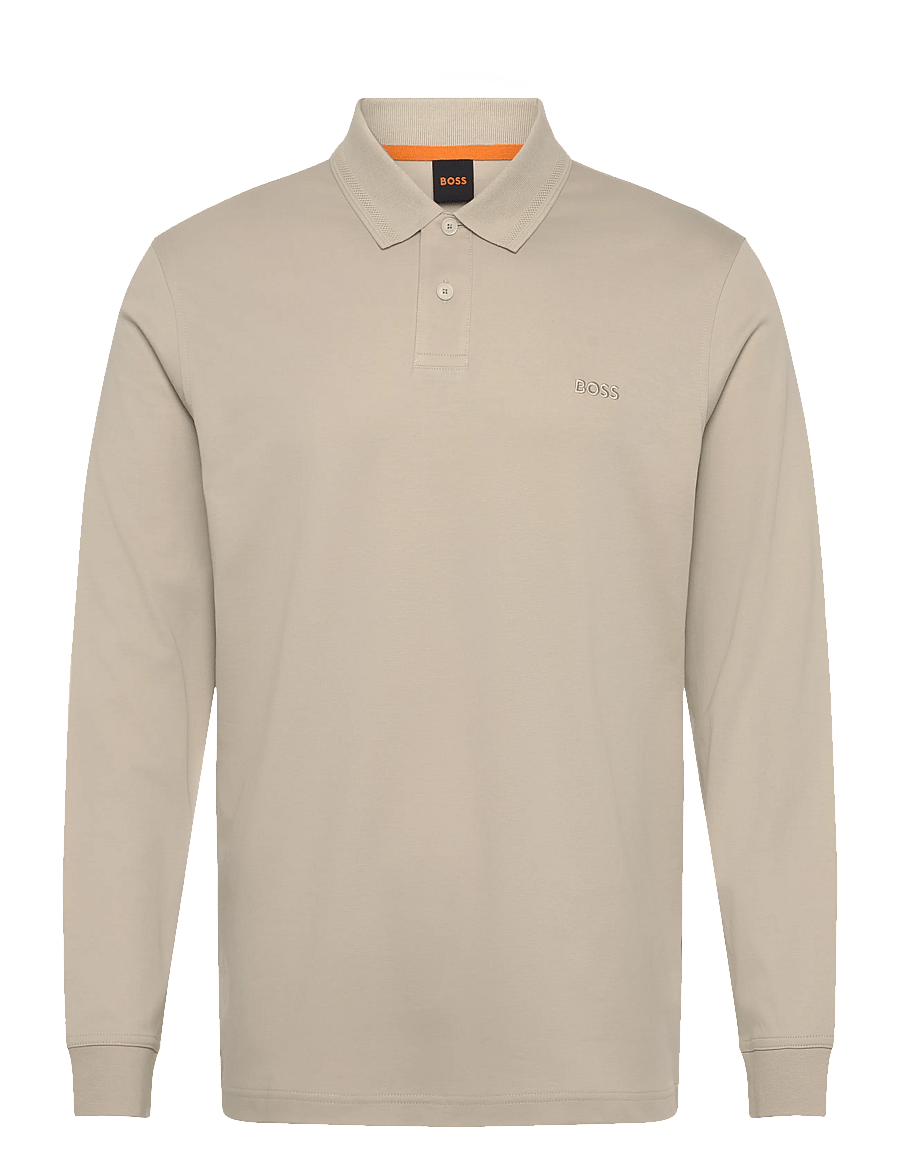 BOSS - Pe_interlock_long - langärmelig - light beige - 0