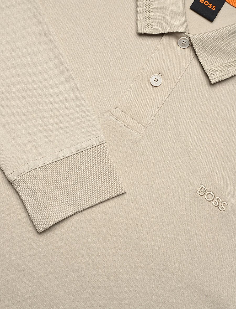 BOSS - Pe_interlock_long - langärmelig - light beige - 2