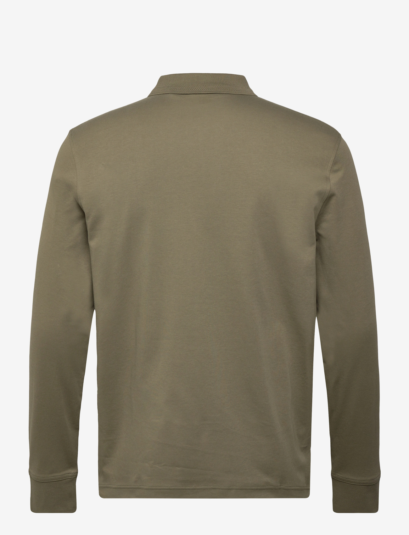 BOSS - Pe_interlock_long - langærmede poloer - open green - 1