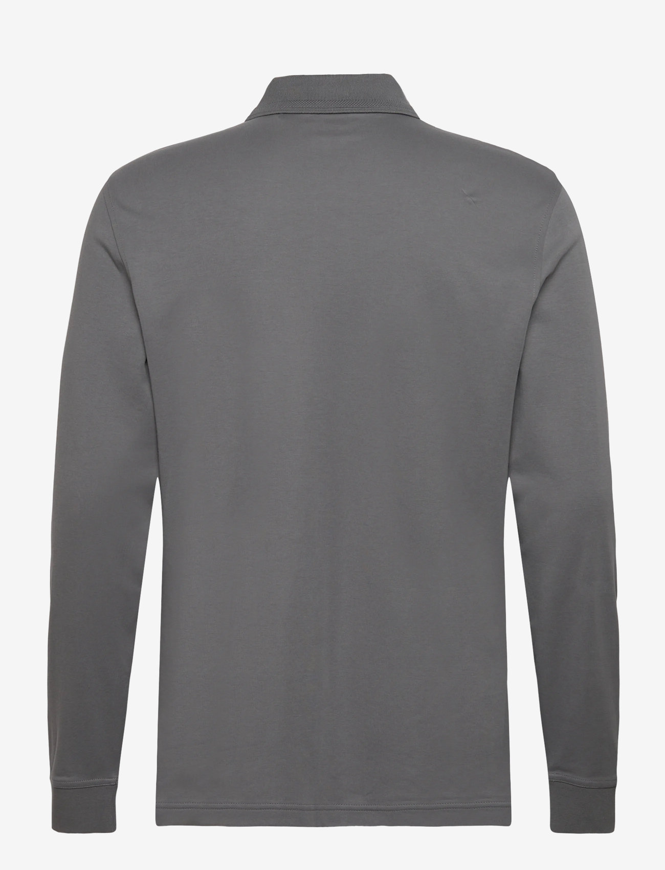 BOSS - Pe_interlock_long - langærmede poloer - open grey - 1