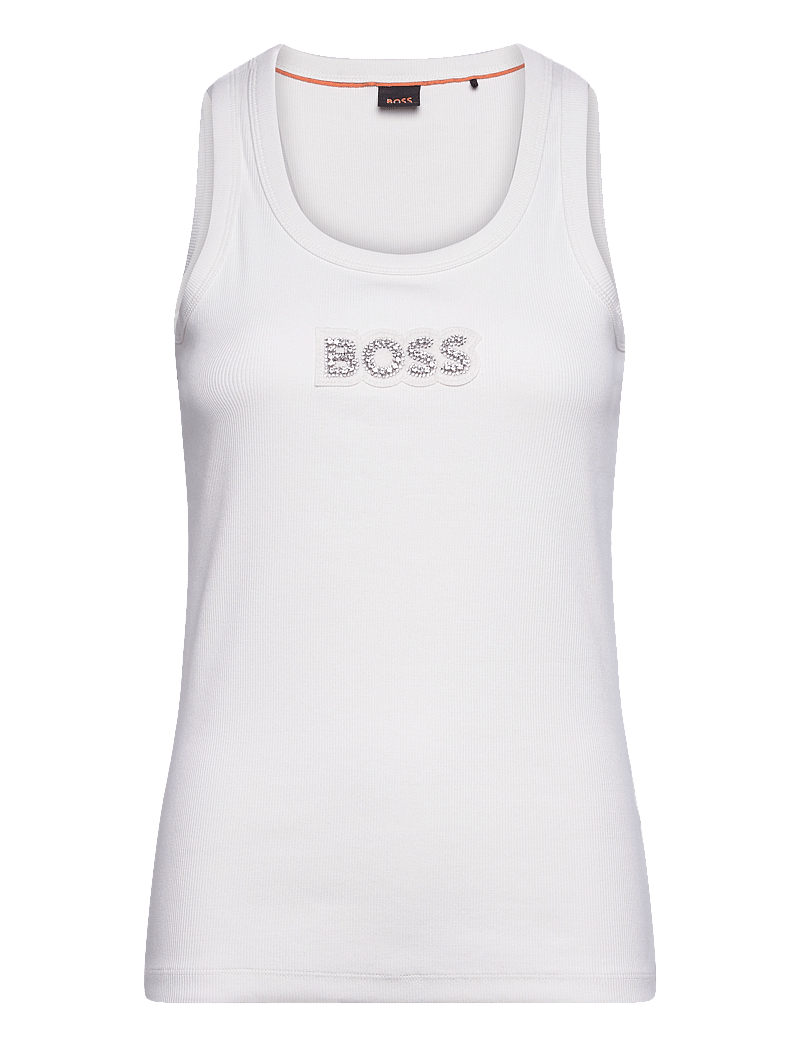 BOSS - C_Ematite_stonebadge - topid ja varrukateta alussärgid - open white - 0