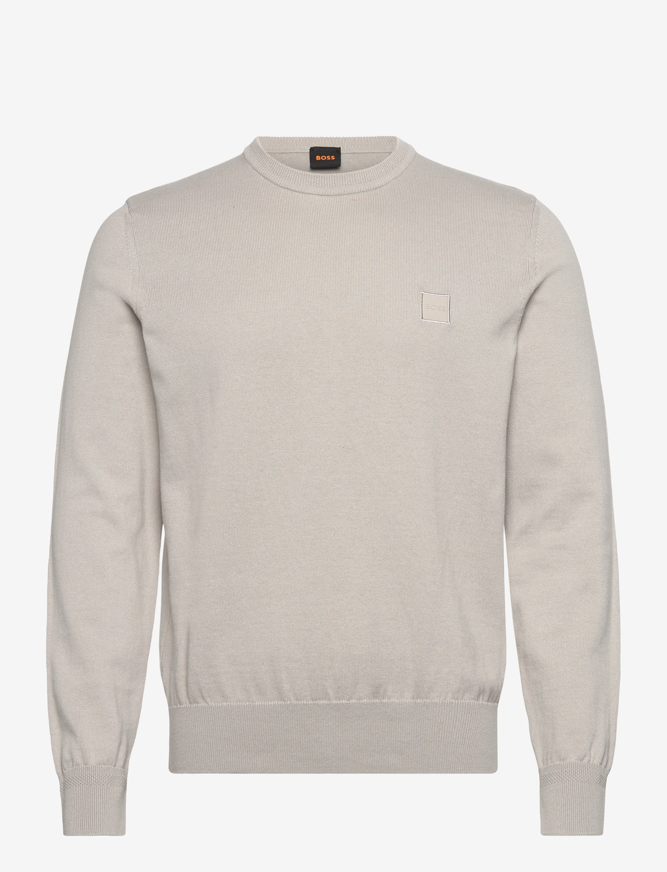 BOSS - Kanovano_S - rund hals - open grey - 1