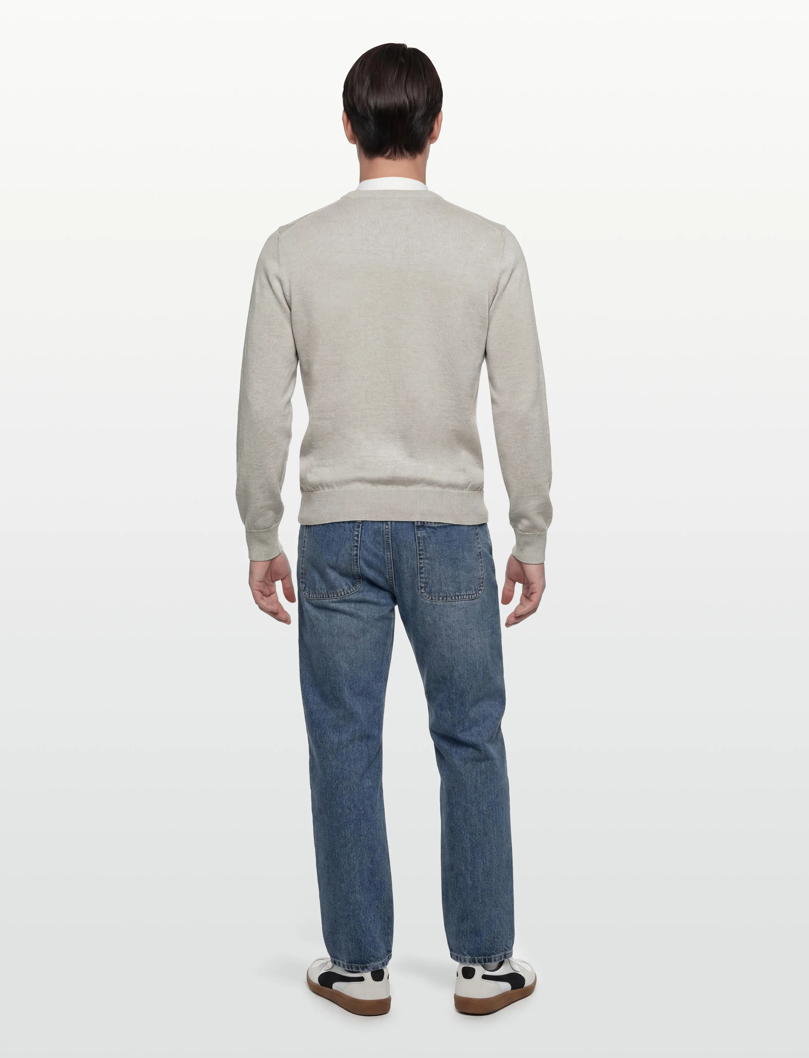 BOSS - Kanovano_S - rundhals - open grey - 3