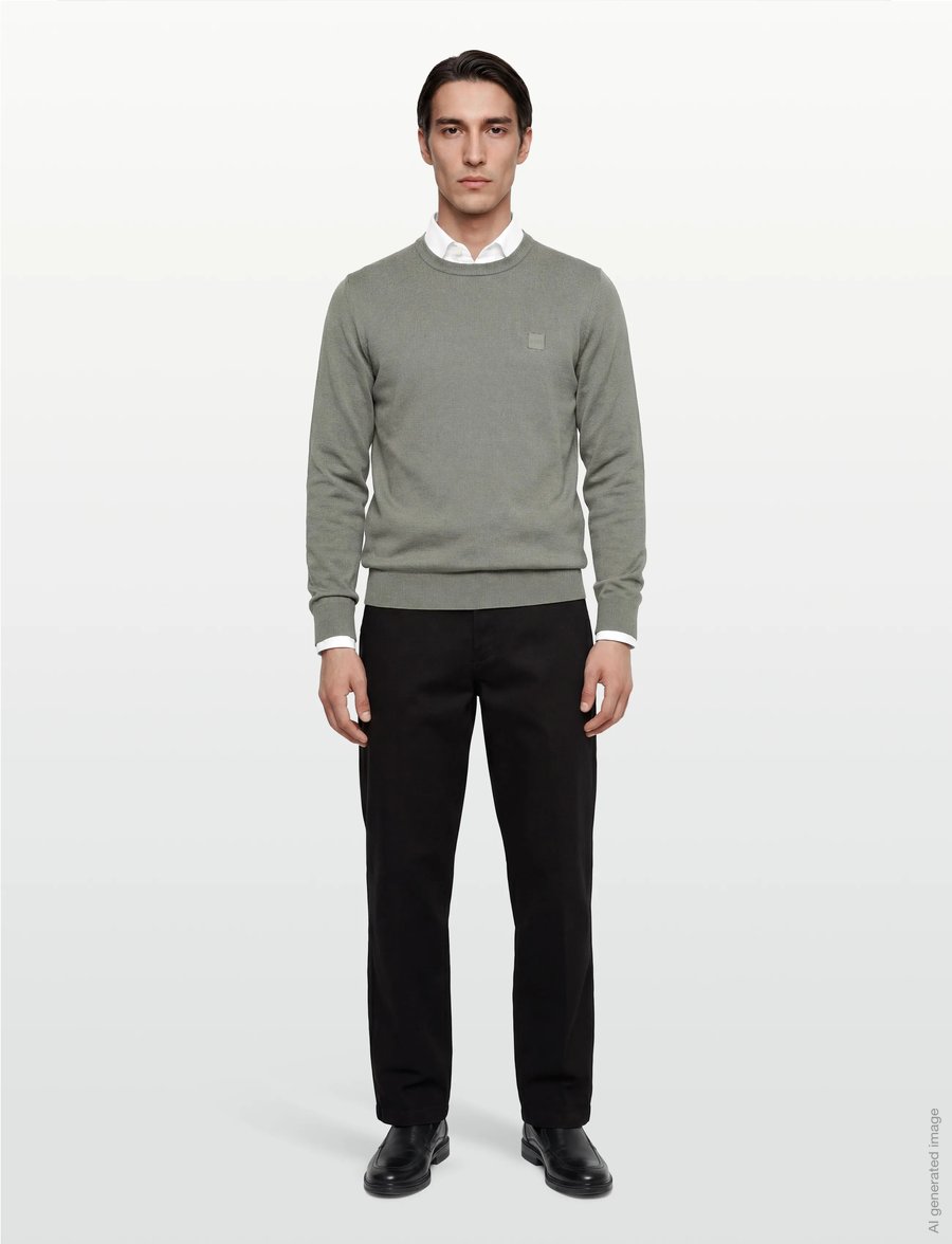 BOSS - Kanovano_S - rundhals - open grey - 0