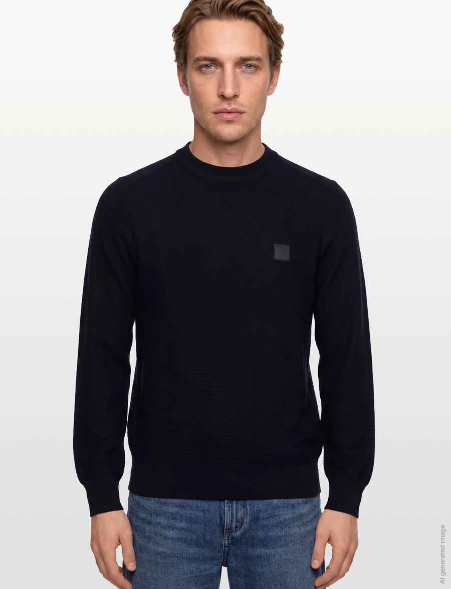 BOSS - Anion_S - rollkragenpullover - dark blue - 3