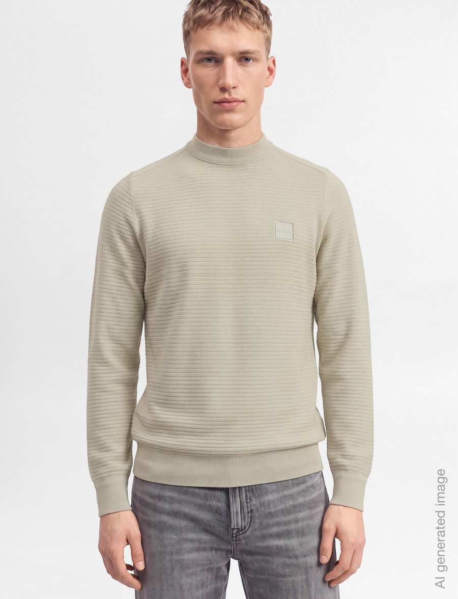 BOSS - Anion_S - rundhals - light beige - 3