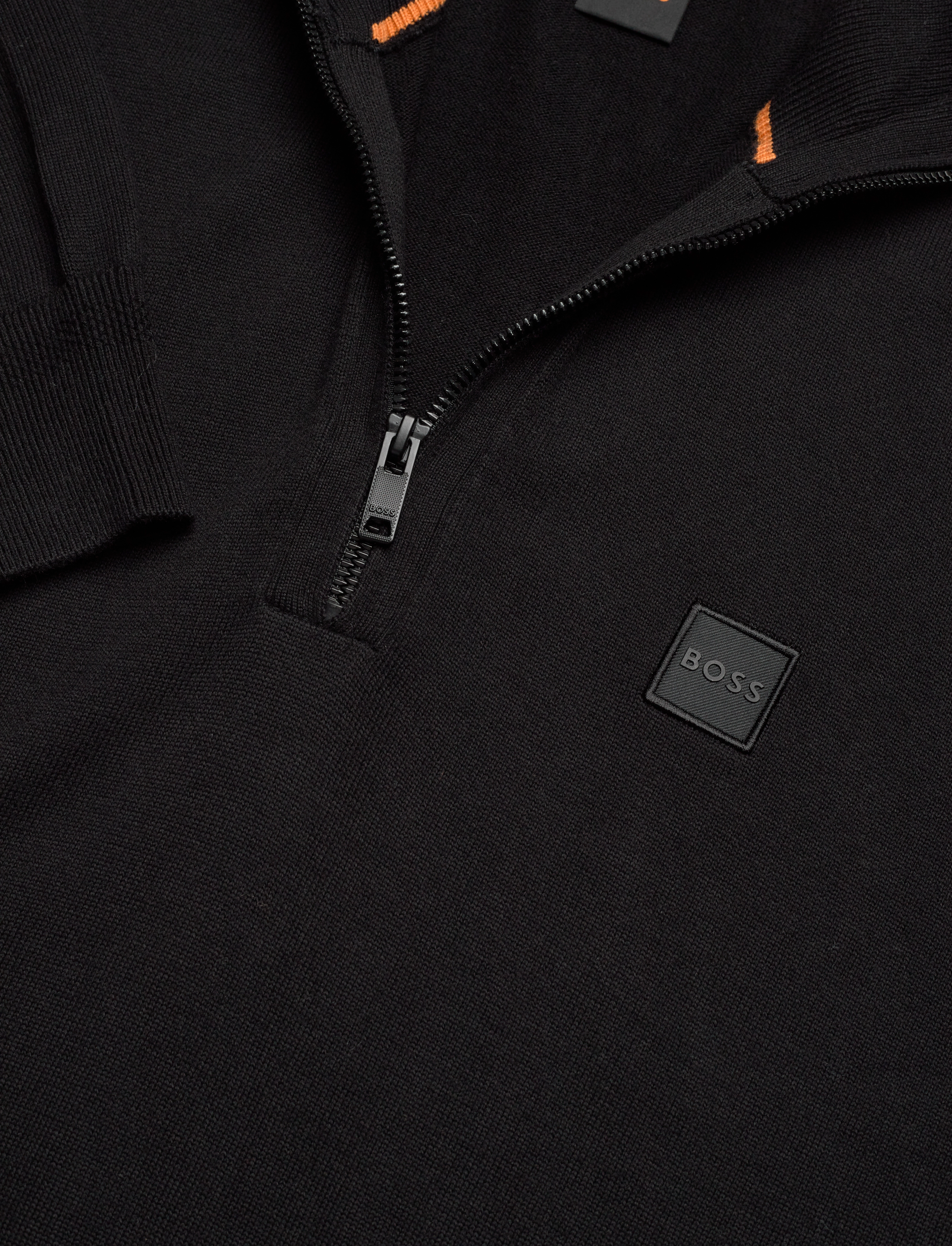 BOSS - Kanobix_S - pullover mit halbem reißverschluss - black - 2