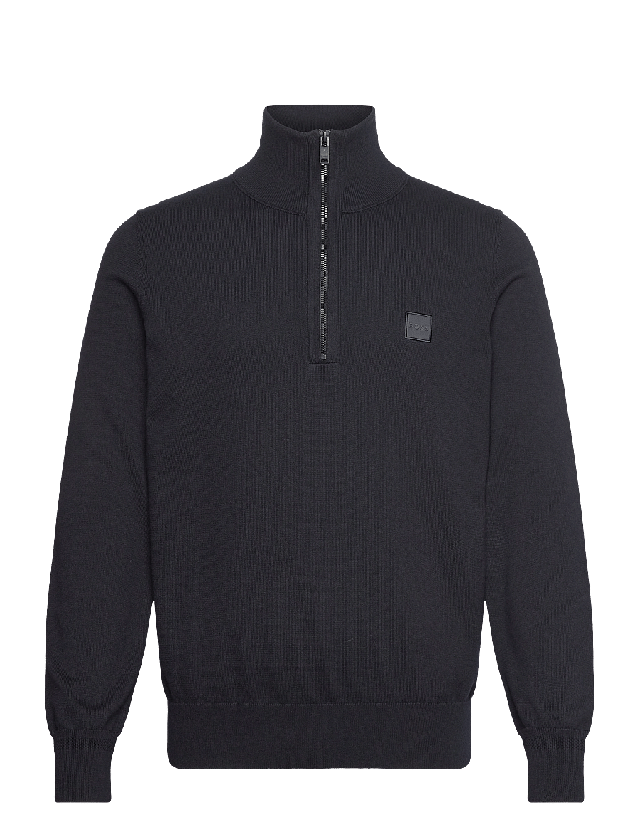 BOSS - Kanobix_S - poolpika lukuga džemprid - dark blue - 0