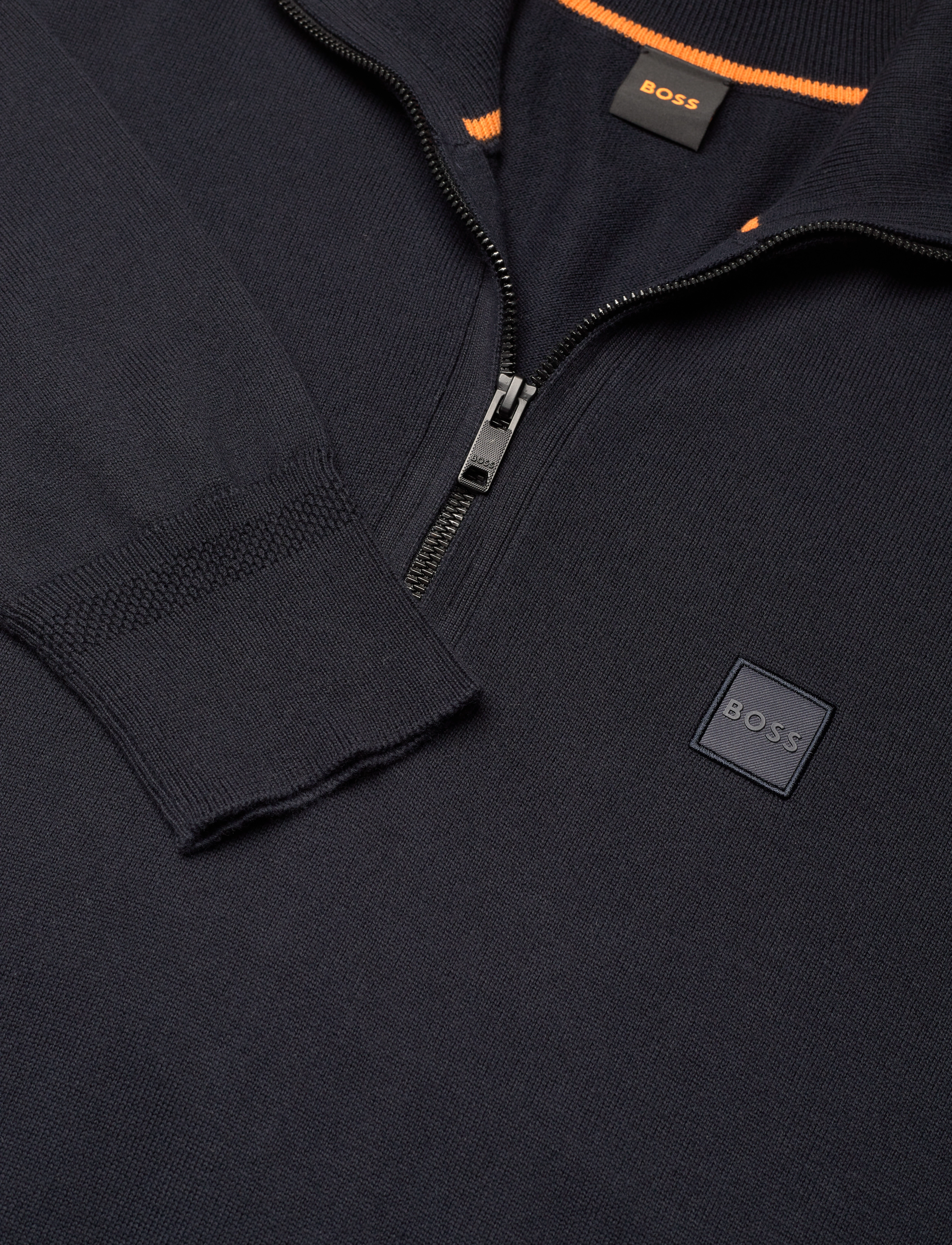 BOSS - Kanobix_S - poolpika lukuga džemprid - dark blue - 2