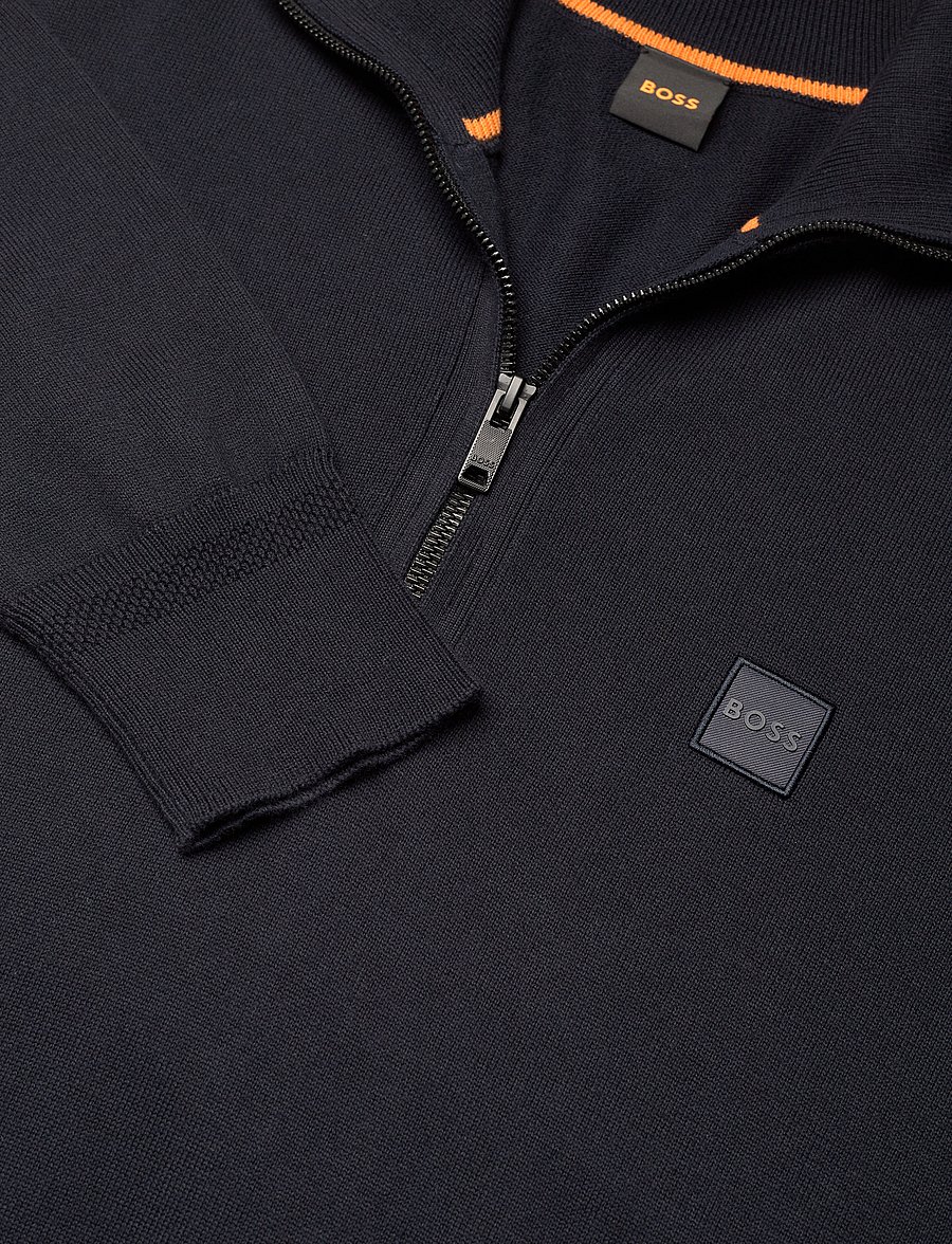 BOSS - Kanobix_S - poolpika lukuga džemprid - dark blue - 2