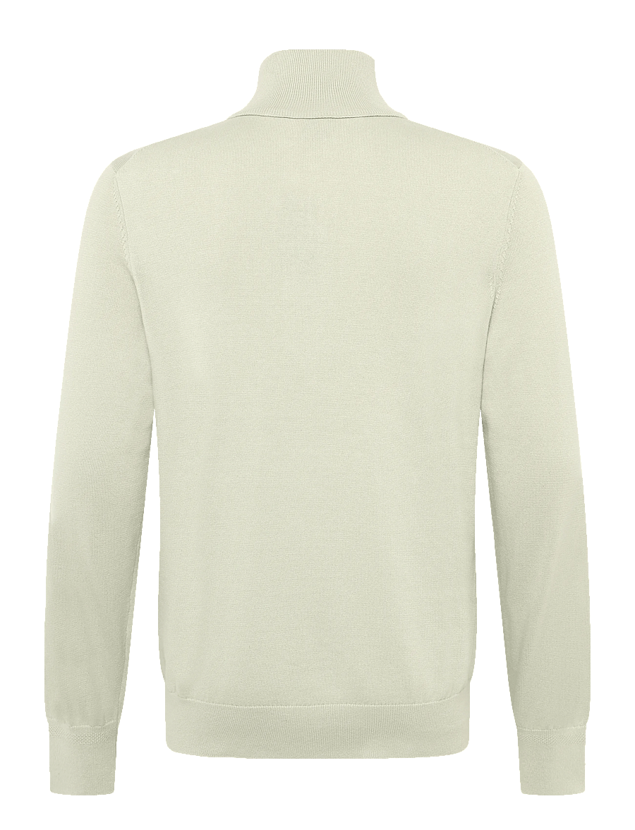 BOSS - Kanobix_S - pullover mit halbem reißverschluss - light beige - 1