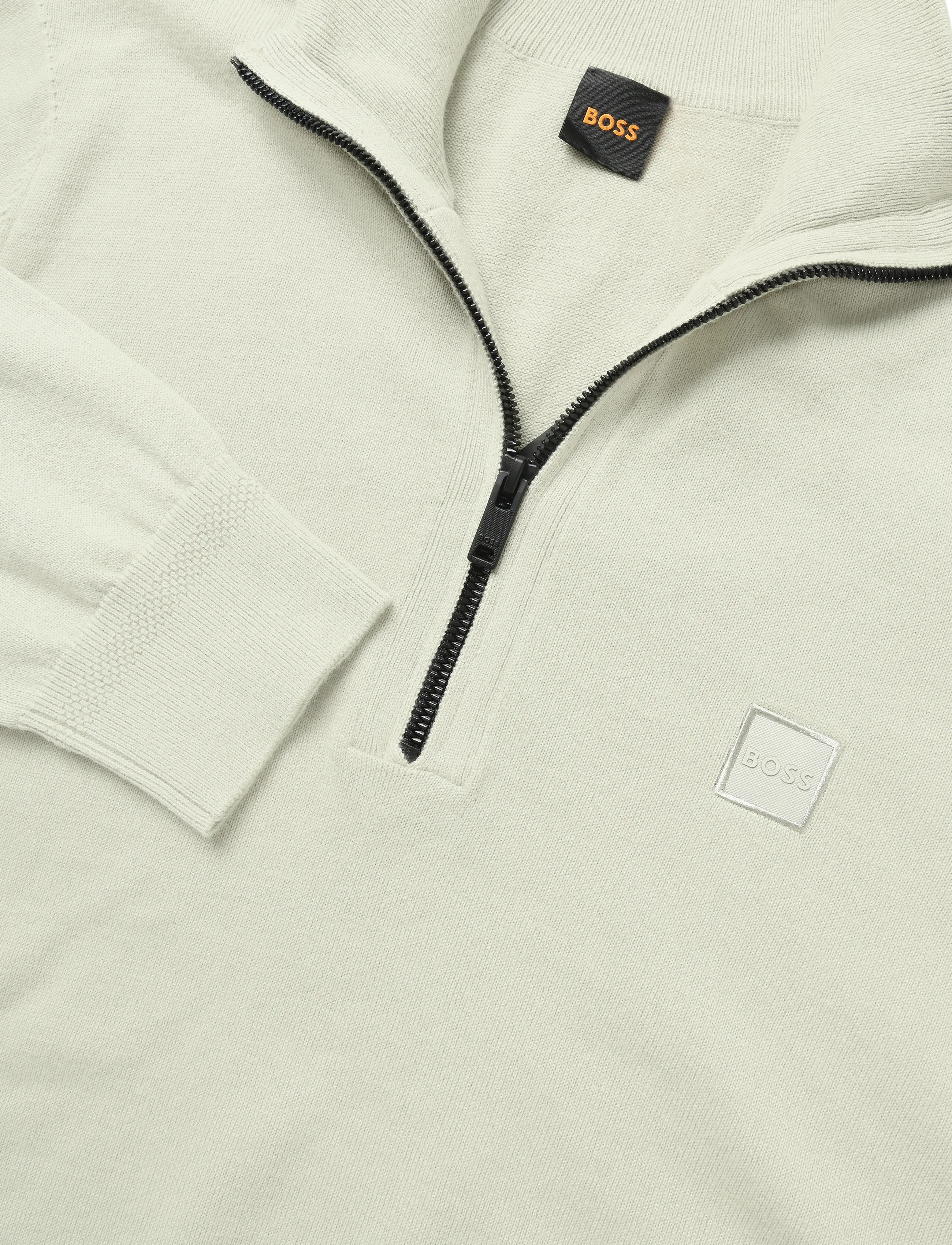 BOSS - Kanobix_S - half zip jumpers - light beige - 2