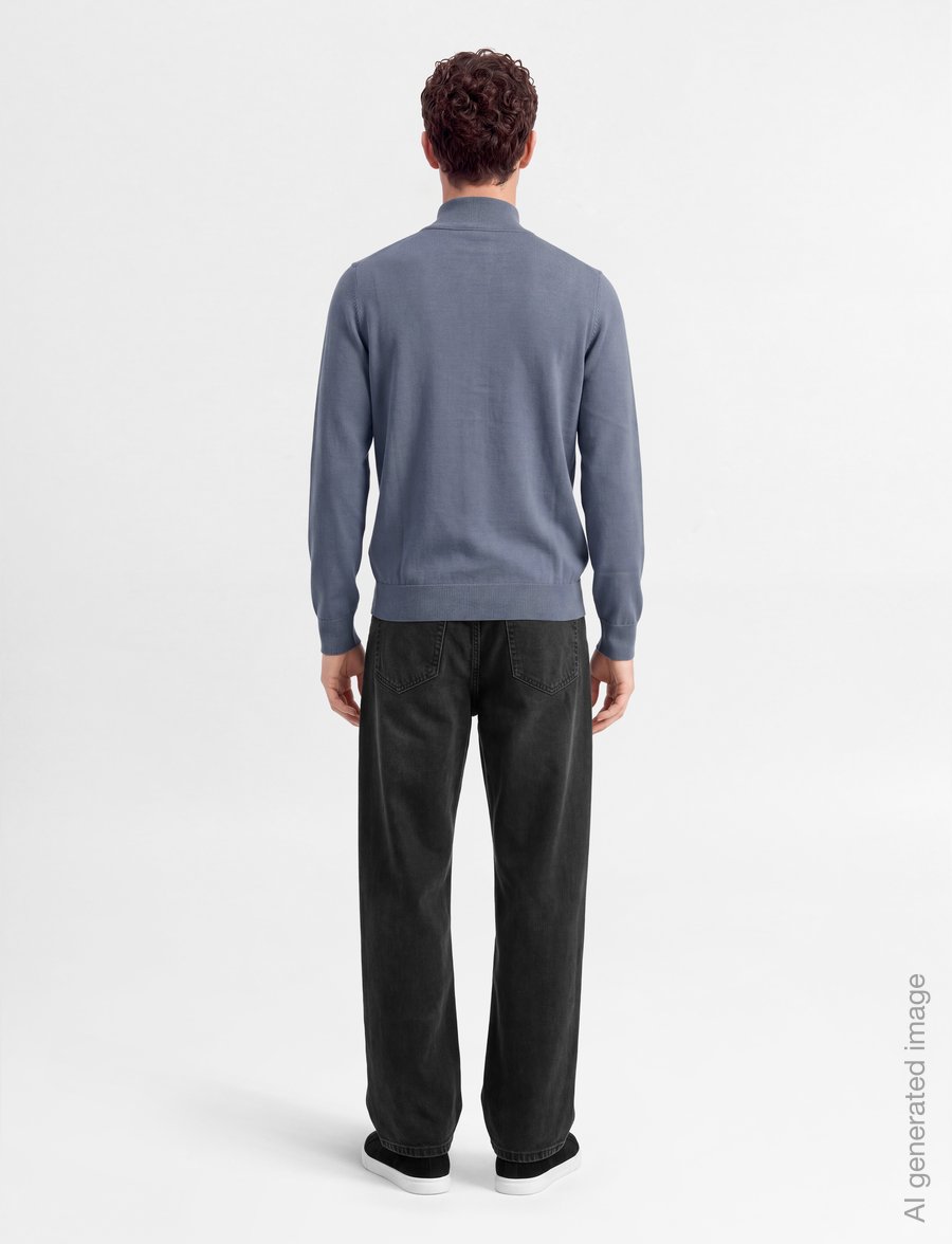 BOSS - Kanobix_S - halfzip strik - medium blue - 4