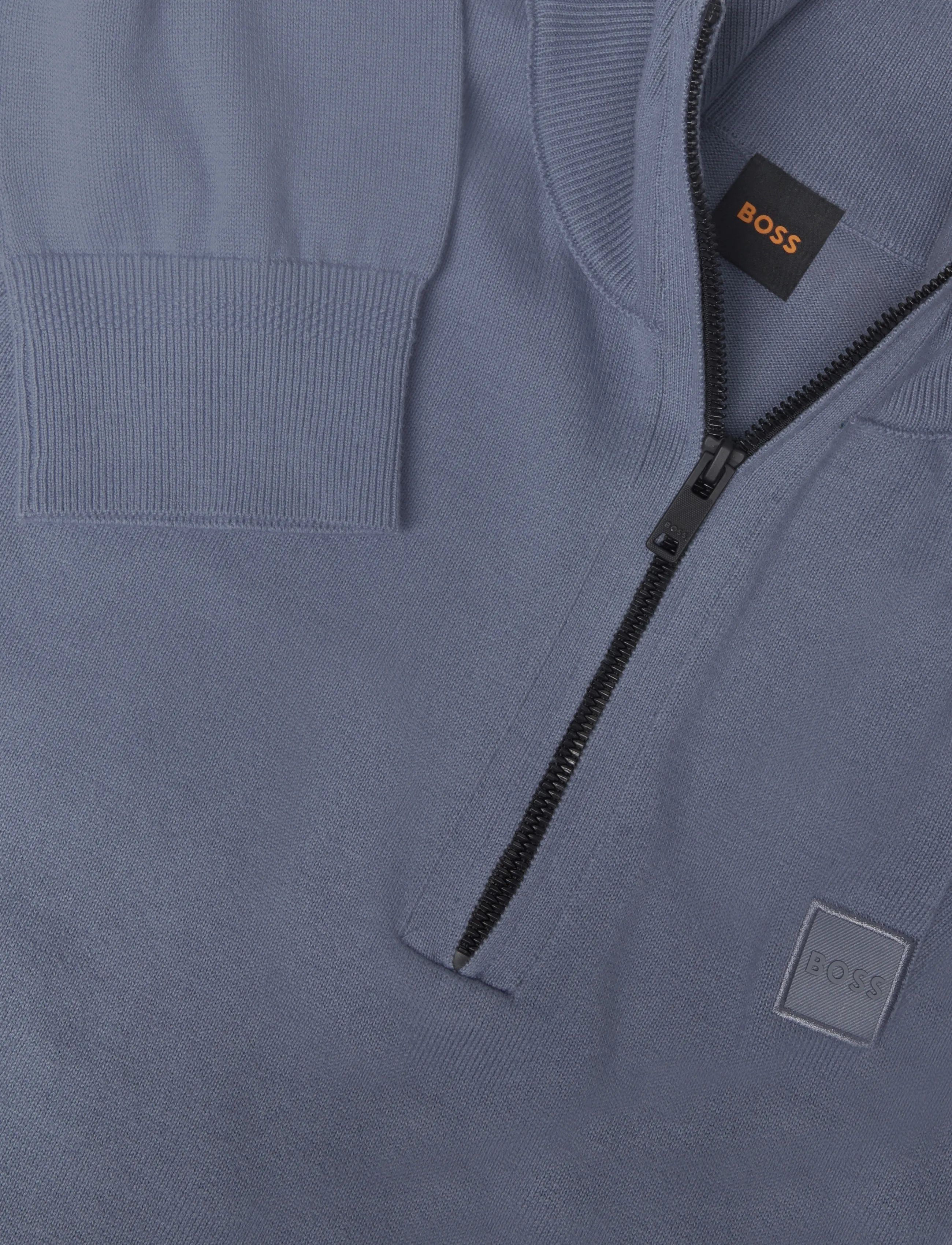 BOSS - Kanobix_S - pullover mit halbem reißverschluss - medium blue - 2