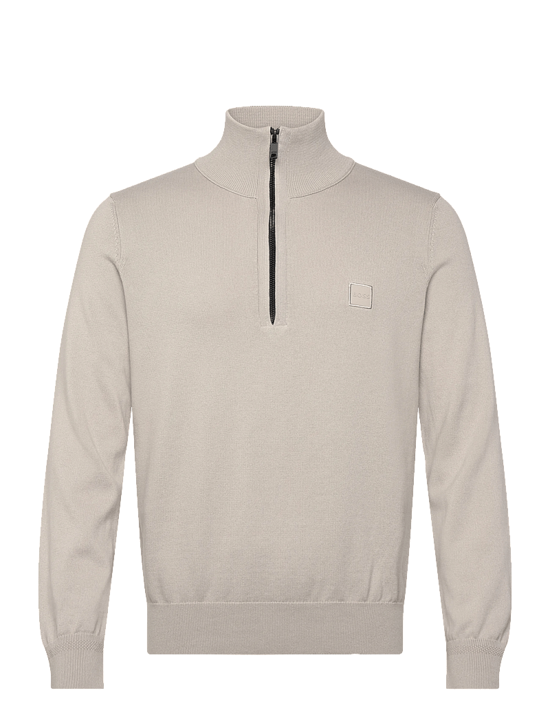 BOSS - Kanobix_S - half zip jumpers - open grey - 0