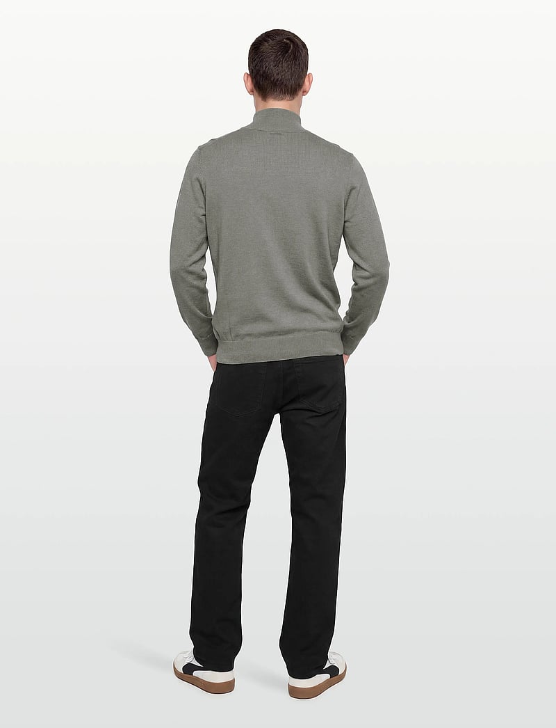 BOSS - Kanobix_S - pullover mit halbem reißverschluss - open grey - 4