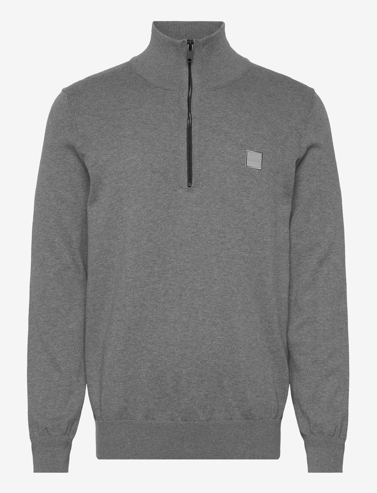 BOSS - Kanobix_S - halfzip strik - silver - 0