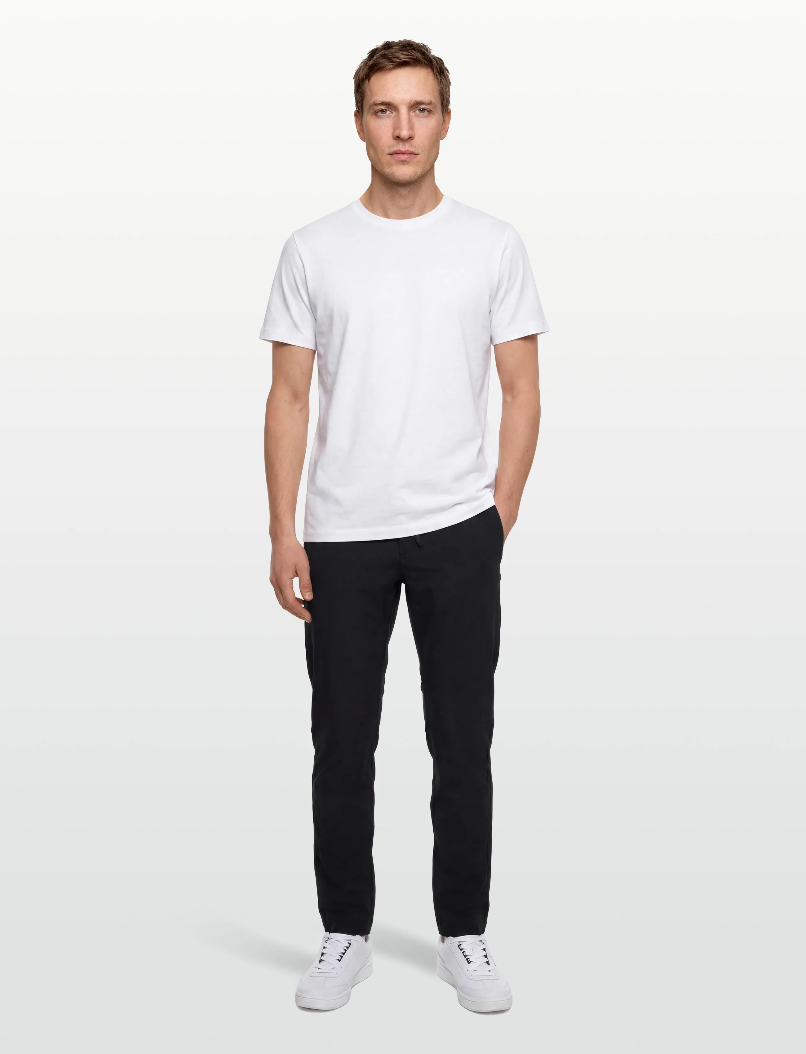 BOSS Chino-Tapered-Ds-4, Mænd, Tilspidsede Snøre Chinos, Sort, Str: 30 x 34