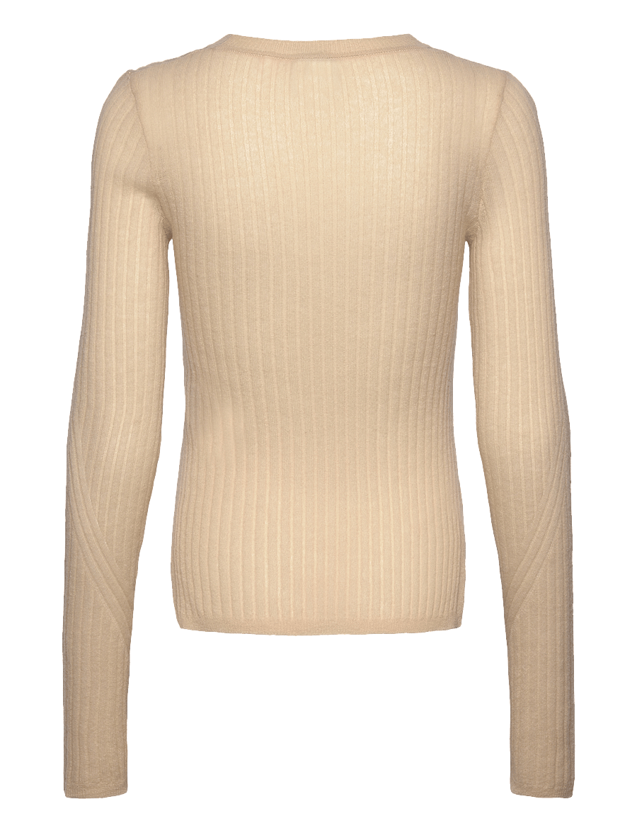 BOSS - C_Fennona - stickade tröjor - open beige - 1