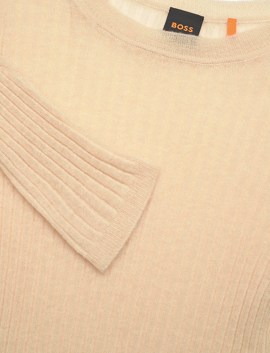 BOSS - C_Fennona - stickade tröjor - open beige - 2