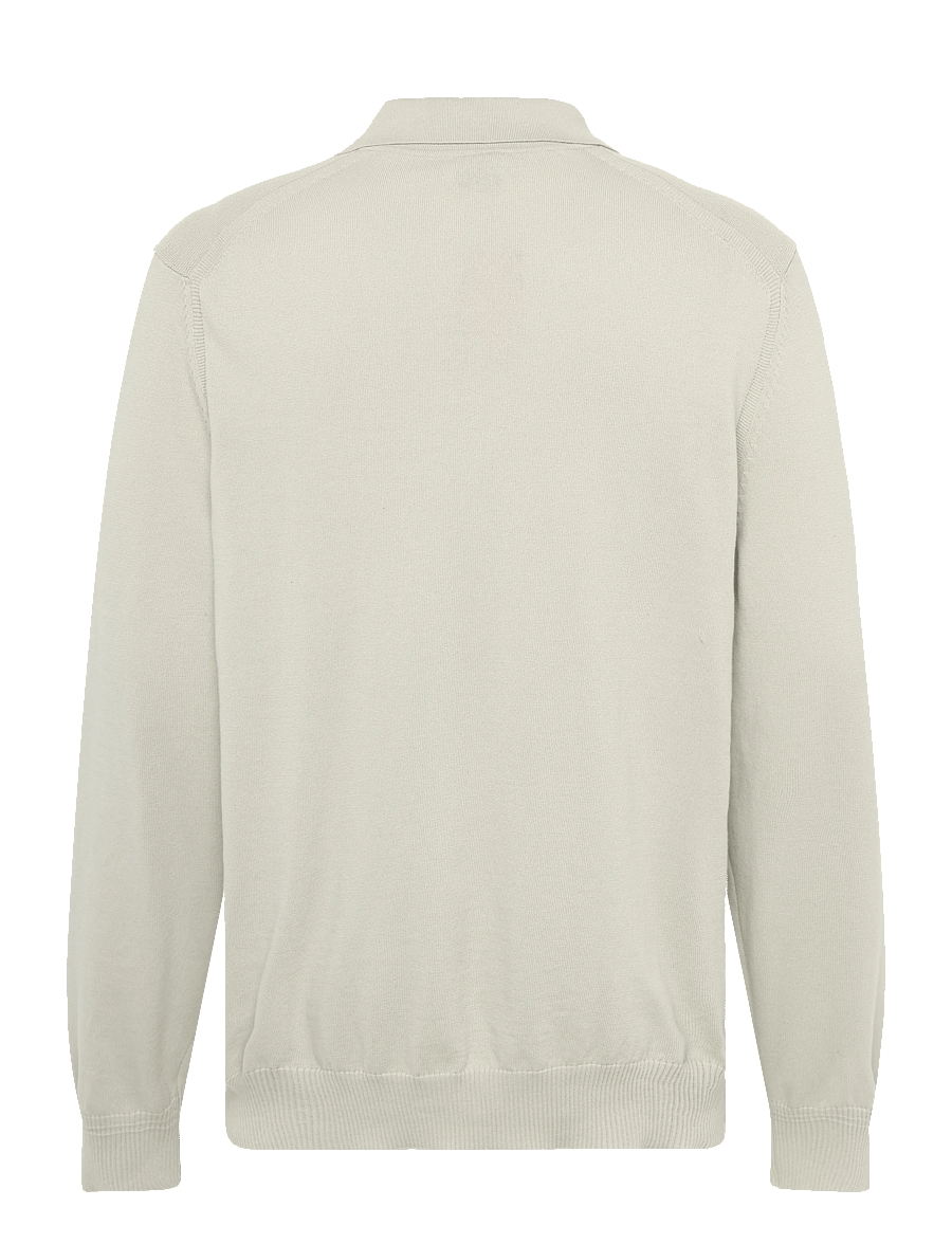 BOSS - Asac_PL - long-sleeved knitted polos - light beige - 2