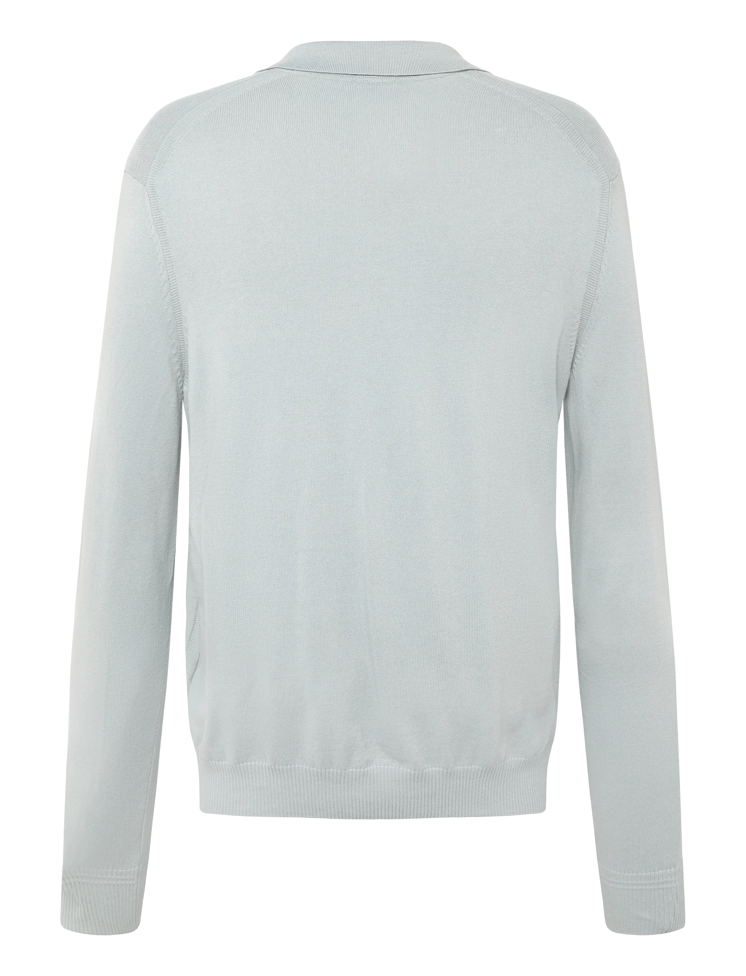 BOSS - Asac_PL - långärmade stickade pikétröjor - open grey - 2