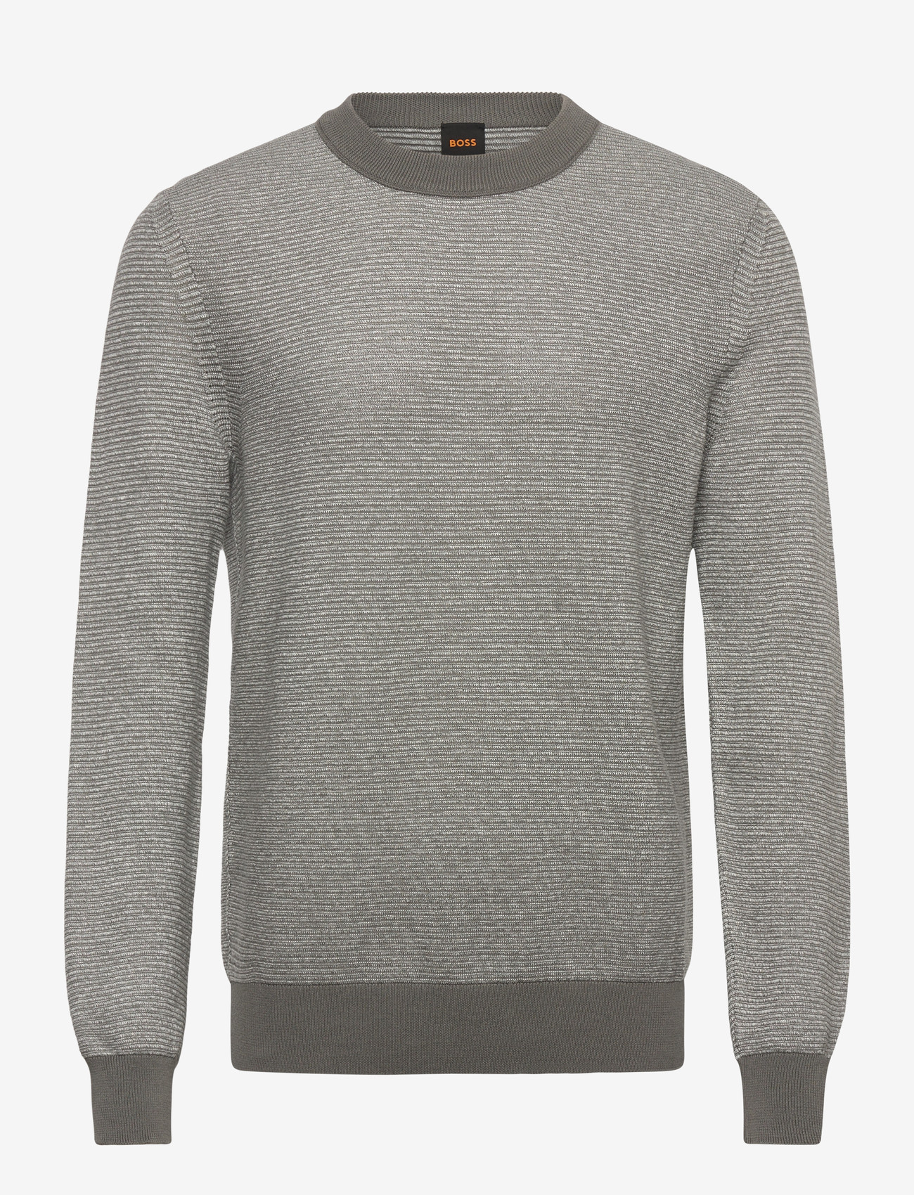 BOSS - Aspoki - basic-strickmode - open grey - 0