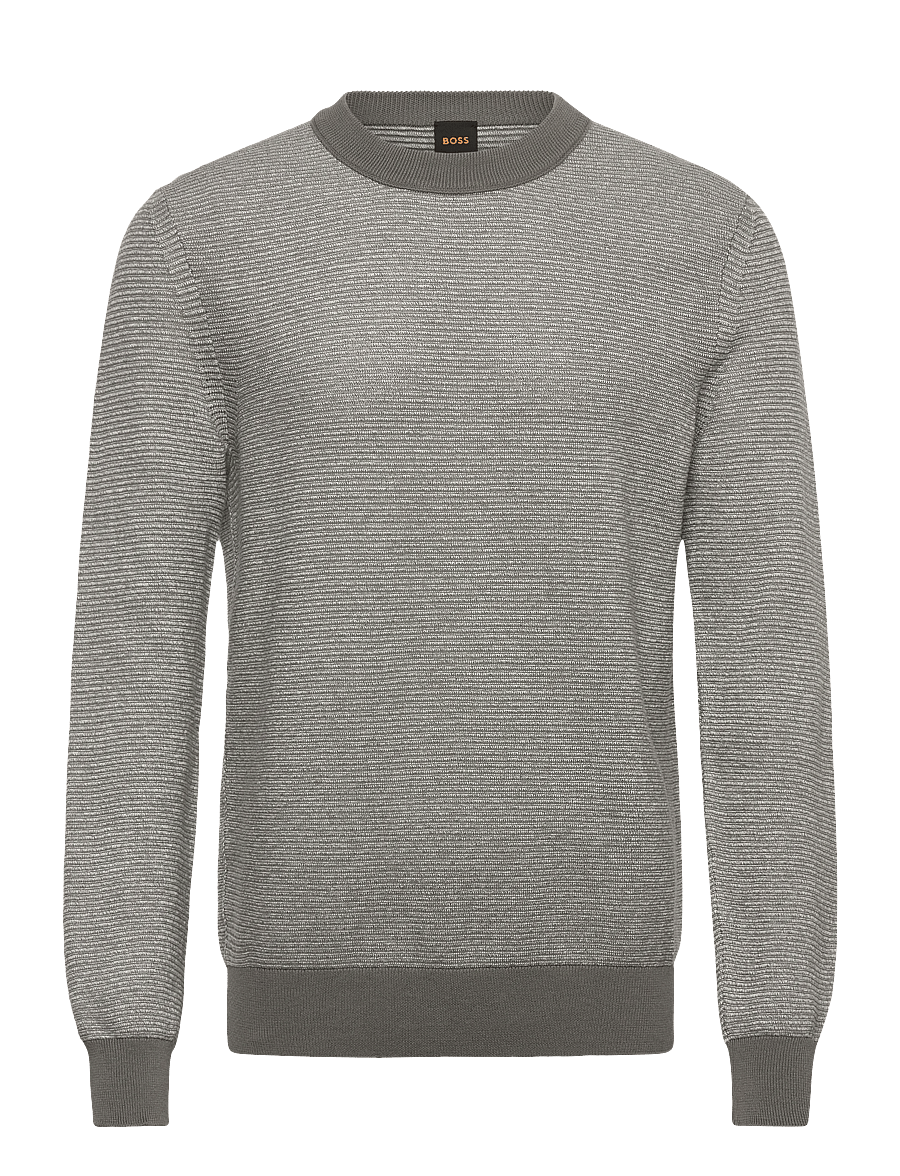 BOSS - Aspoki - Ümara kaelusega - open grey - 1