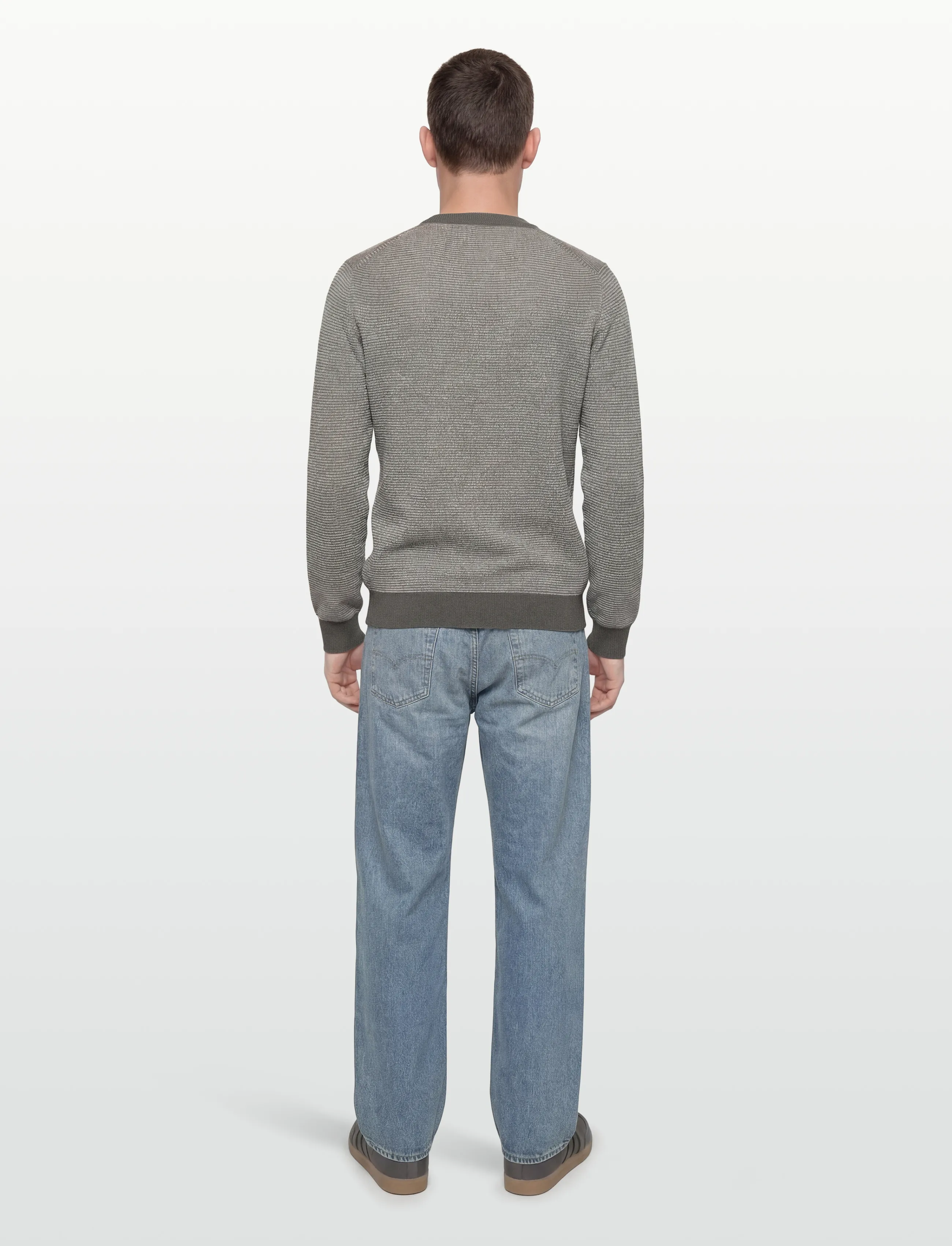BOSS - Aspoki - ronde hals - open grey - 4
