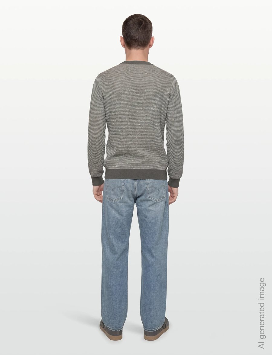 BOSS - Aspoki - Ümara kaelusega - open grey - 4