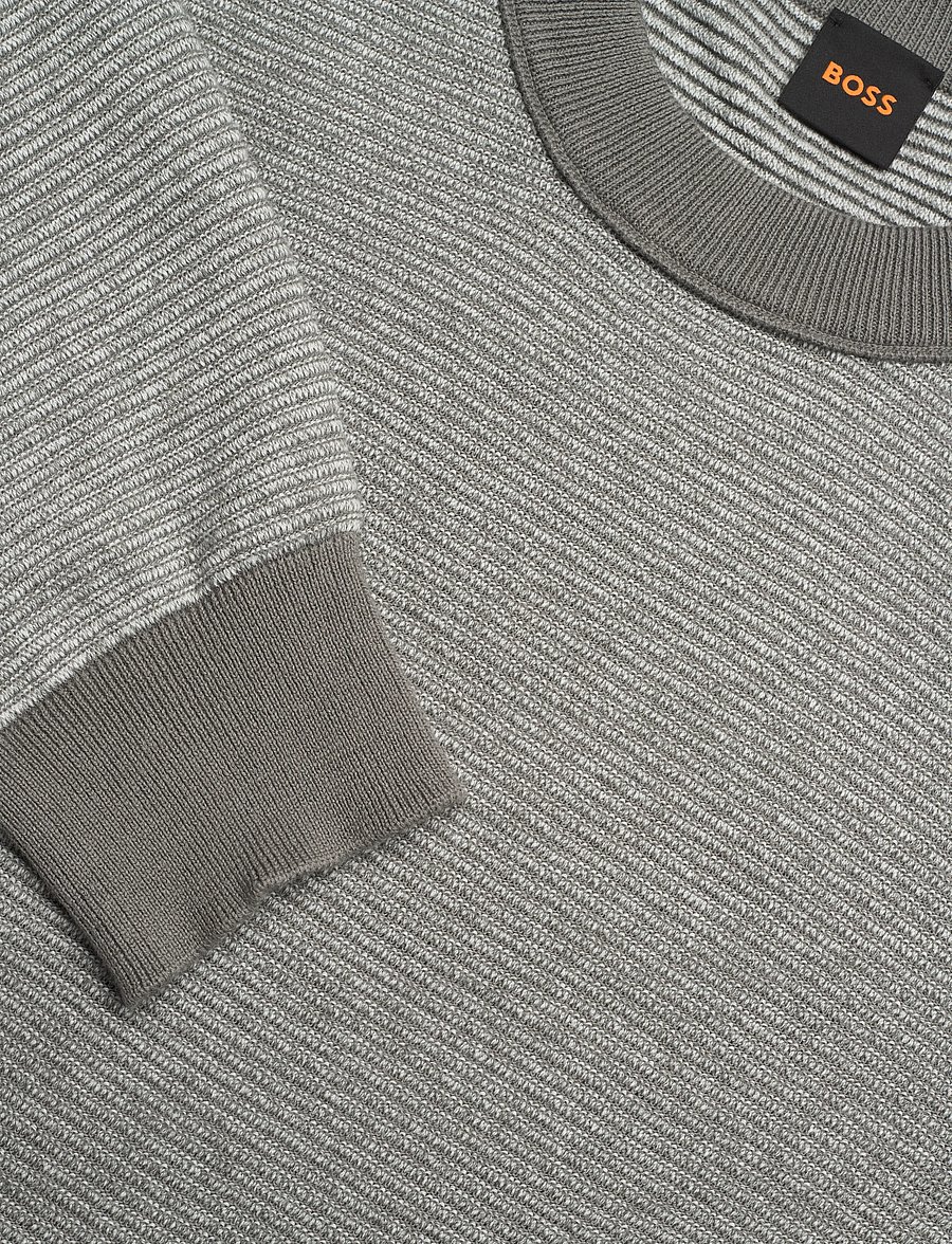 BOSS - Aspoki - Ümara kaelusega - open grey - 5