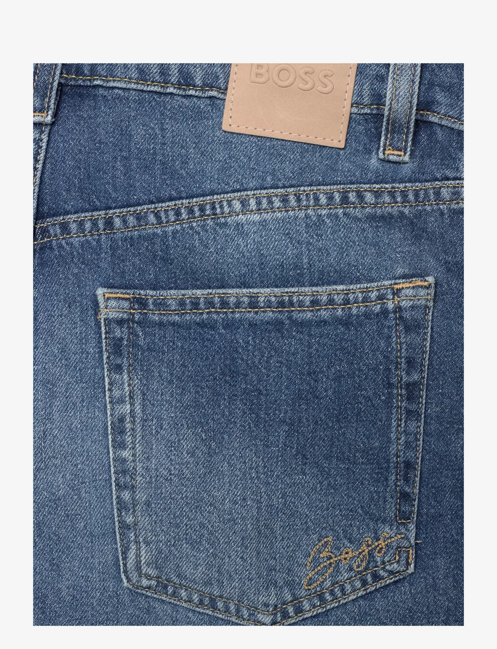 BOSS - C_DENIM JORTS - jeansshorts - bright blue - 4