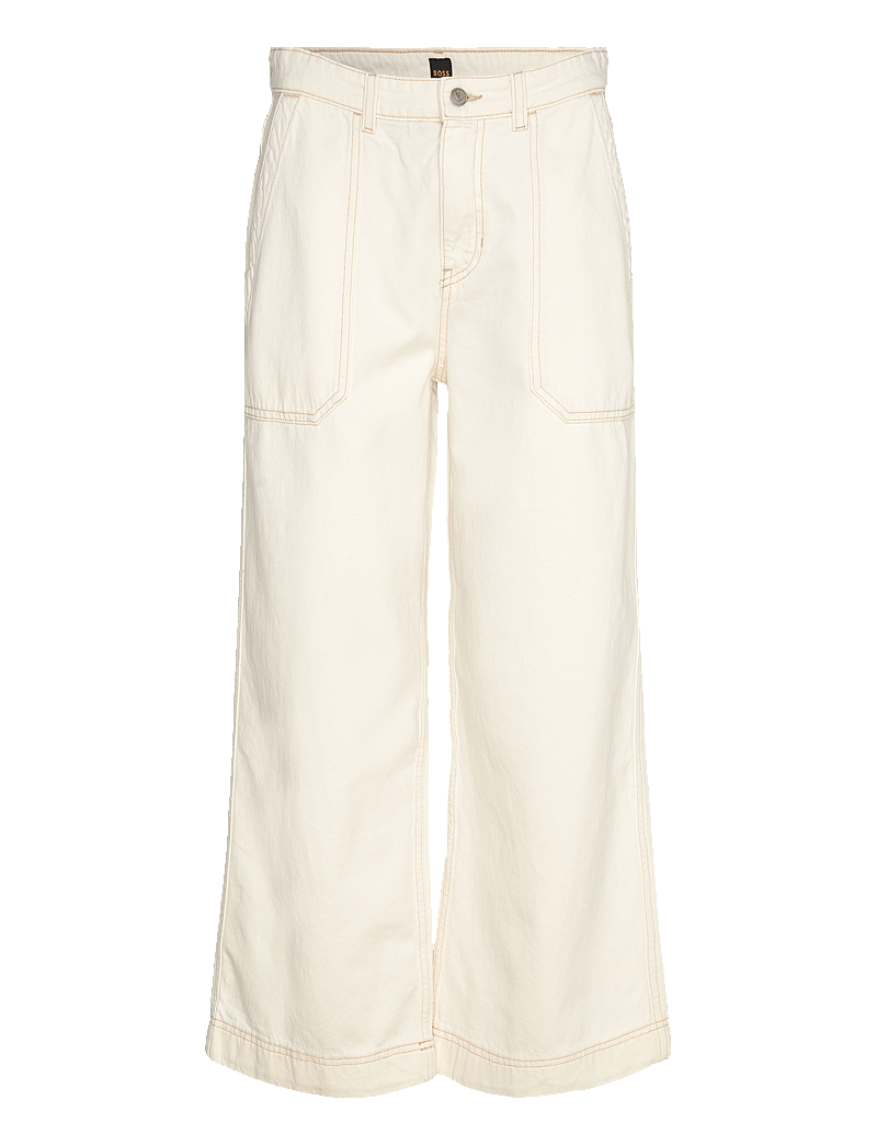 BOSS - C_MARLENE HR C PP - hosen mit weitem bein - natural - 0