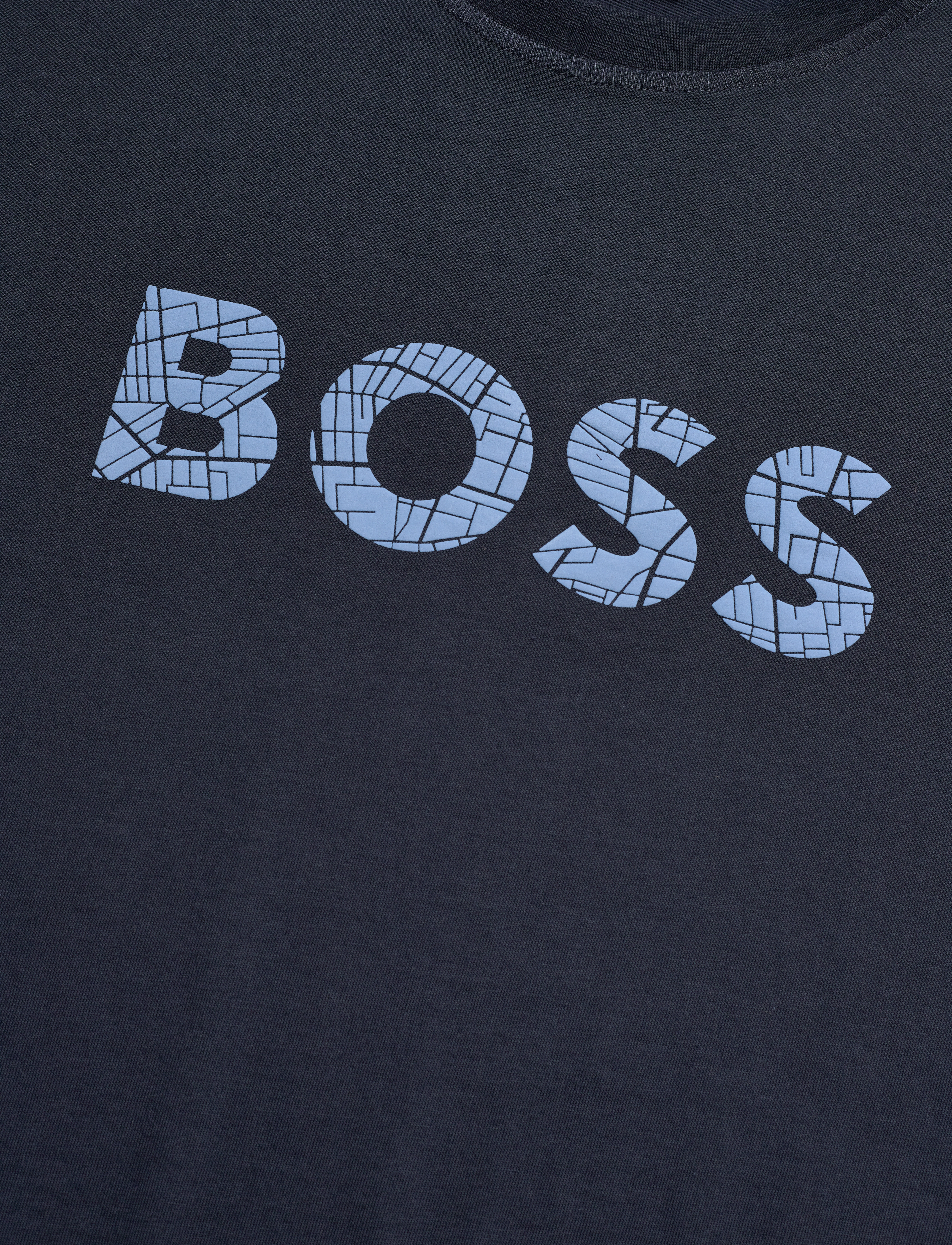 BOSS - Te_logotexture - dark blue - 2