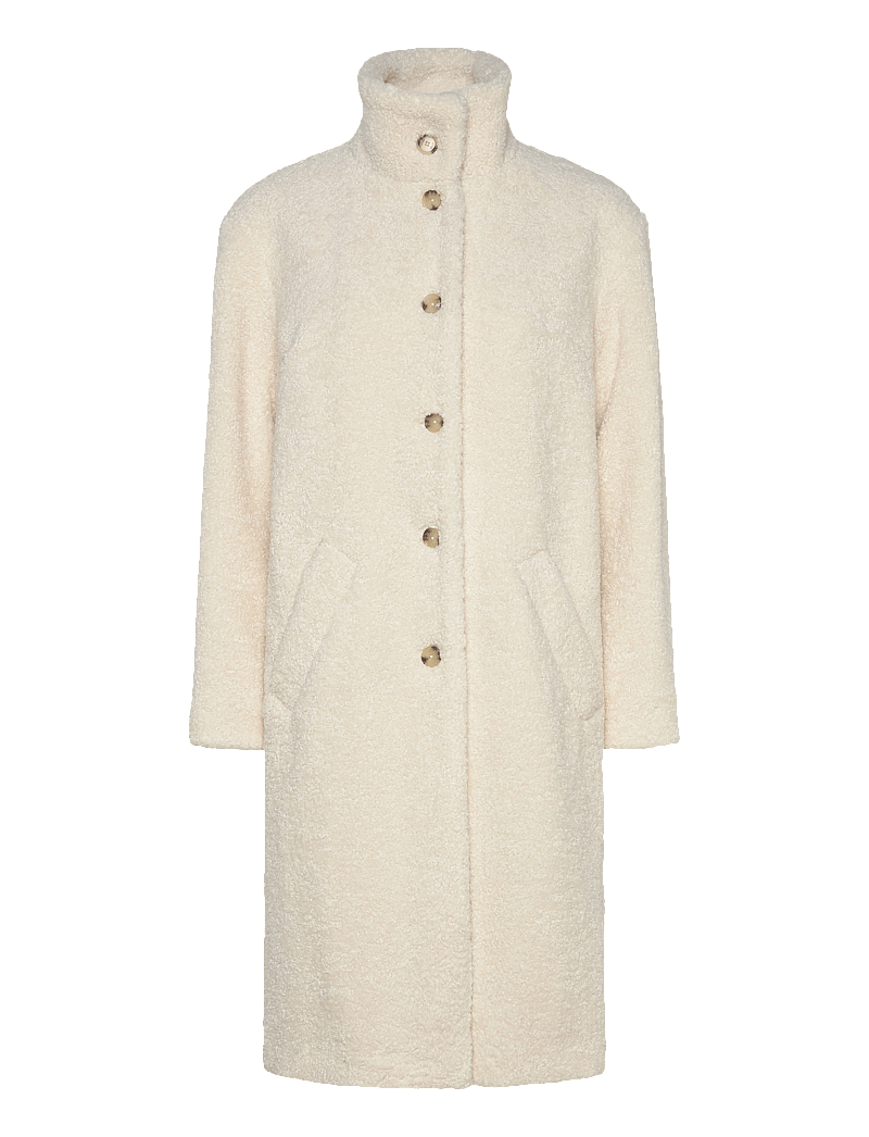 BOSS - C_Caylina - fuskpäls - open white - 2