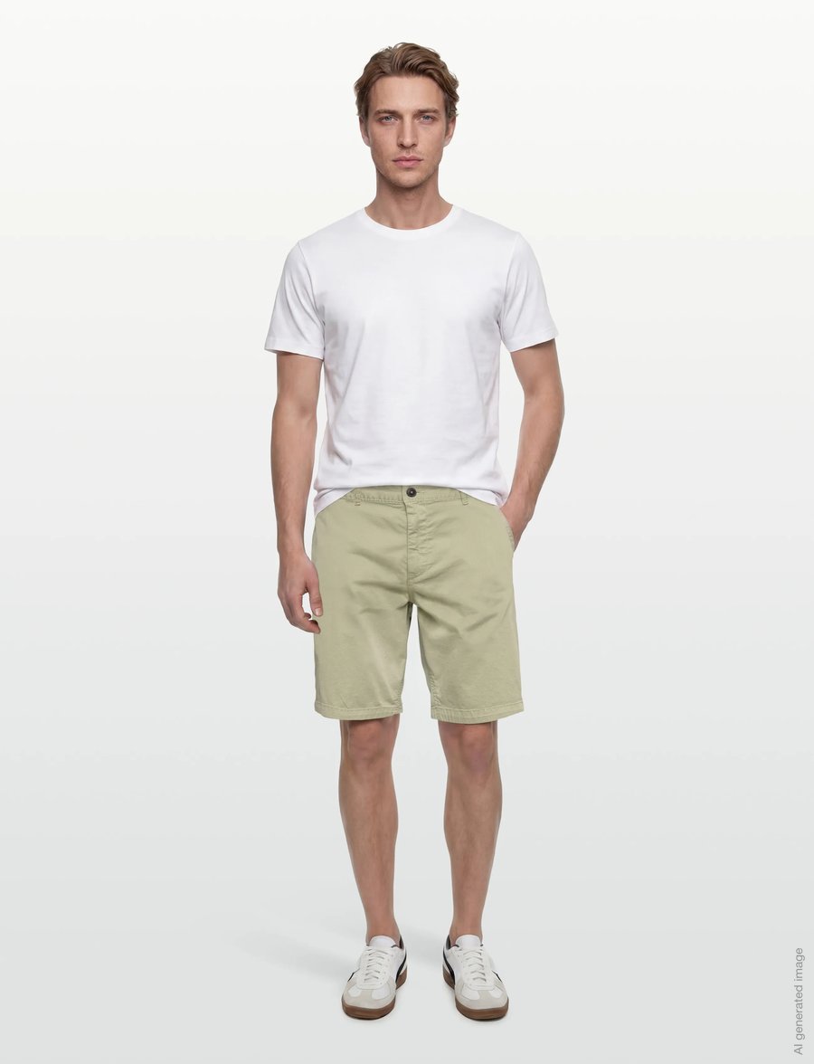 BOSS - Chino-slim-Shorts - casual shorts - open green - 0