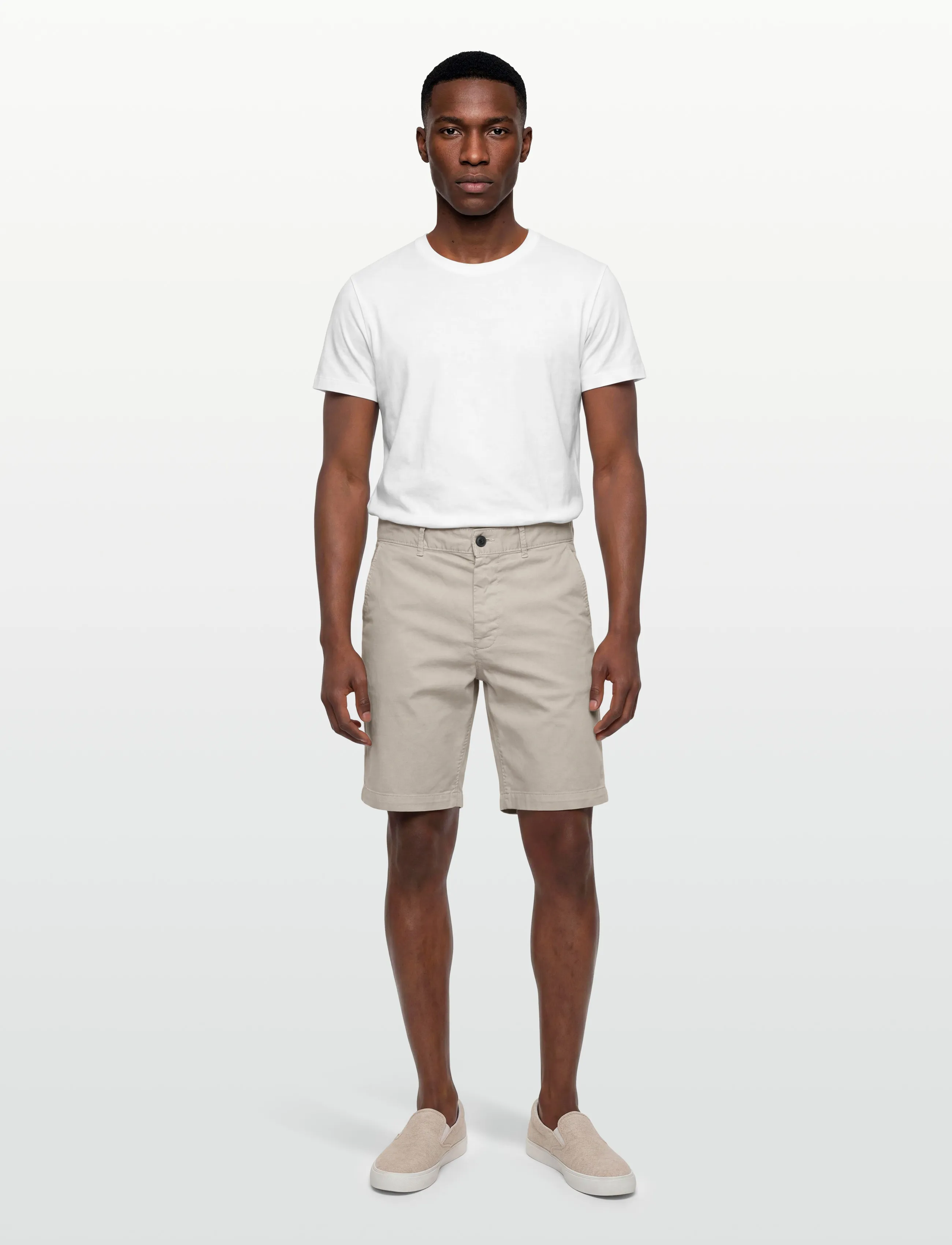 BOSS Chino-Slim-Shorts, 33, Shorts, Grau - Chinos Männerswear
