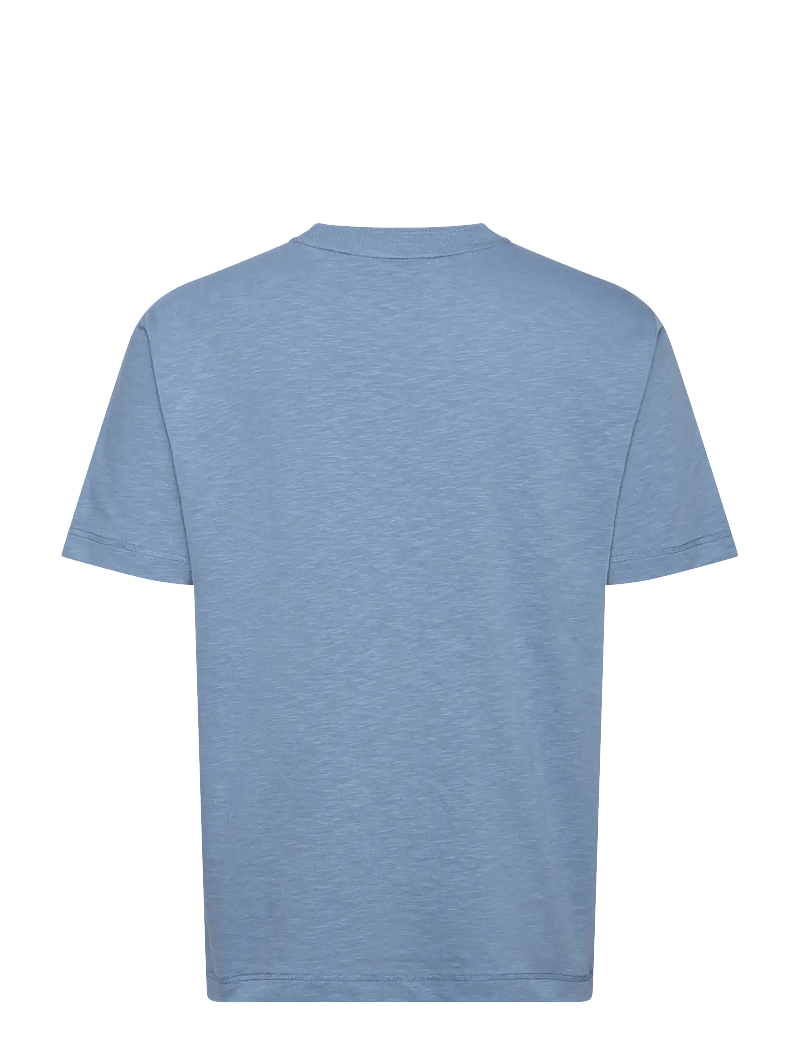 BOSS - Te_linenlogo - kurzärmelig - open blue - 1