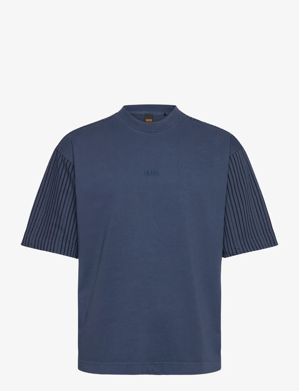 BOSS - Te_summerstripes - short-sleeved t-shirts - open blue - 0