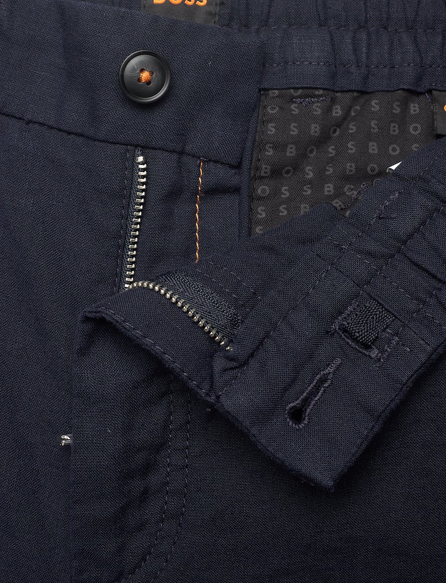 BOSS - Chino-Tapered-DS-2-S - leinen-shorts - dark blue - 3