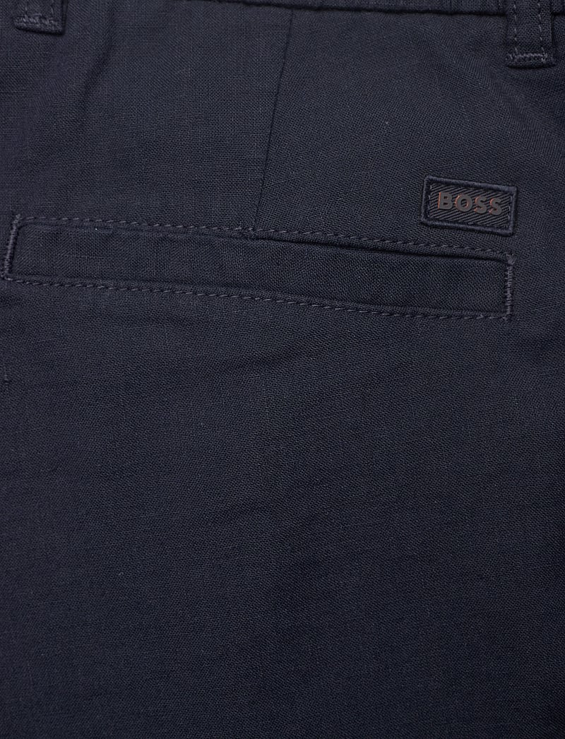 BOSS - Chino-Tapered-DS-2-S - hørshorts - dark blue - 4