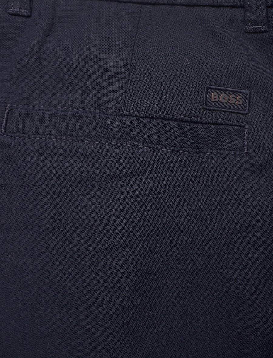 BOSS - Chino-Tapered-DS-2-S - leinen-shorts - dark blue - 4