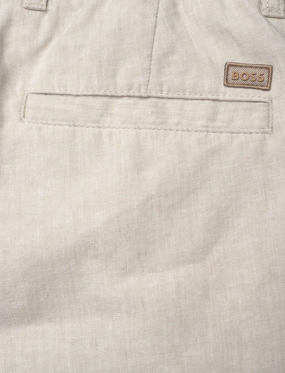 BOSS - Chino-Tapered-DS-2-S - shorts en lin - light beige - 4