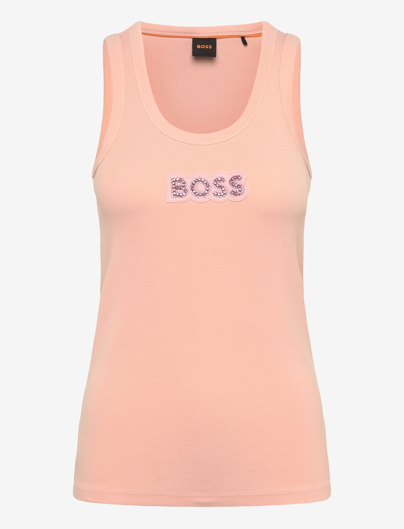BOSS - C_Ematite2_stonebadg - sleeveless tops - open pink - 0
